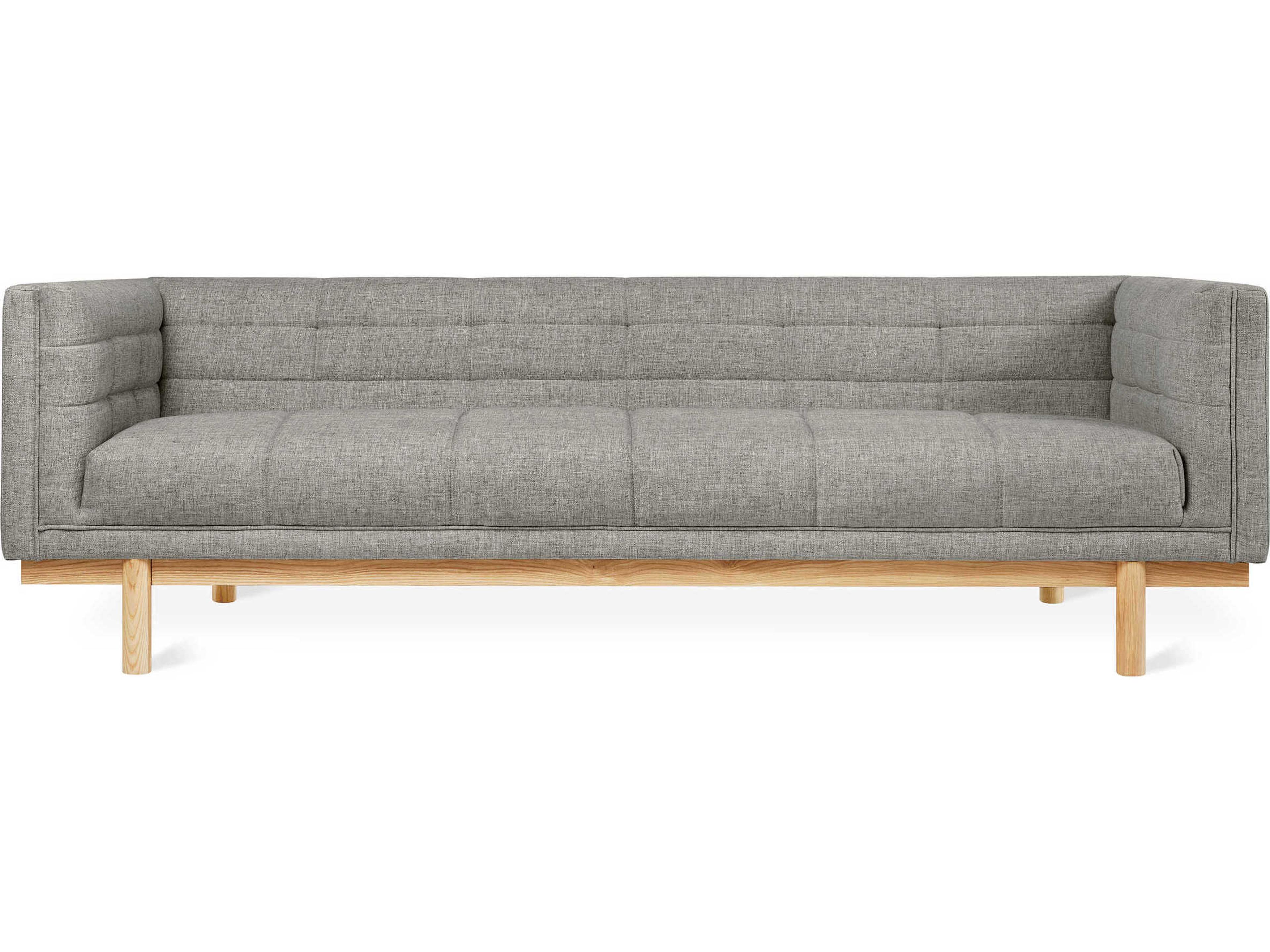 Gus* Modern Mulholland Tufted Parliament Stone Natural Ash Brown Upholstered Sofa