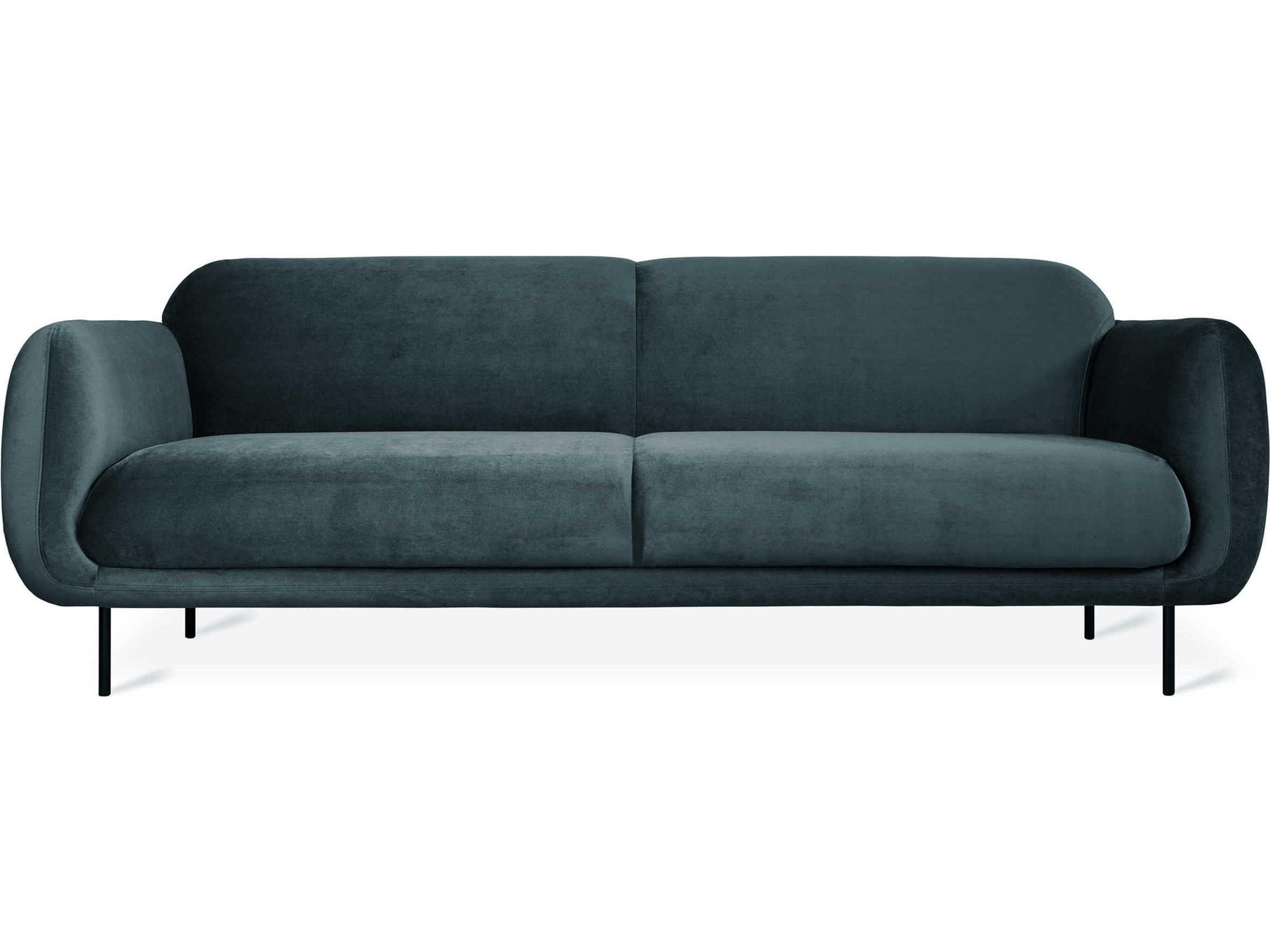Gus* Modern Nord Cassella Slate Blue Upholstered Sofa
