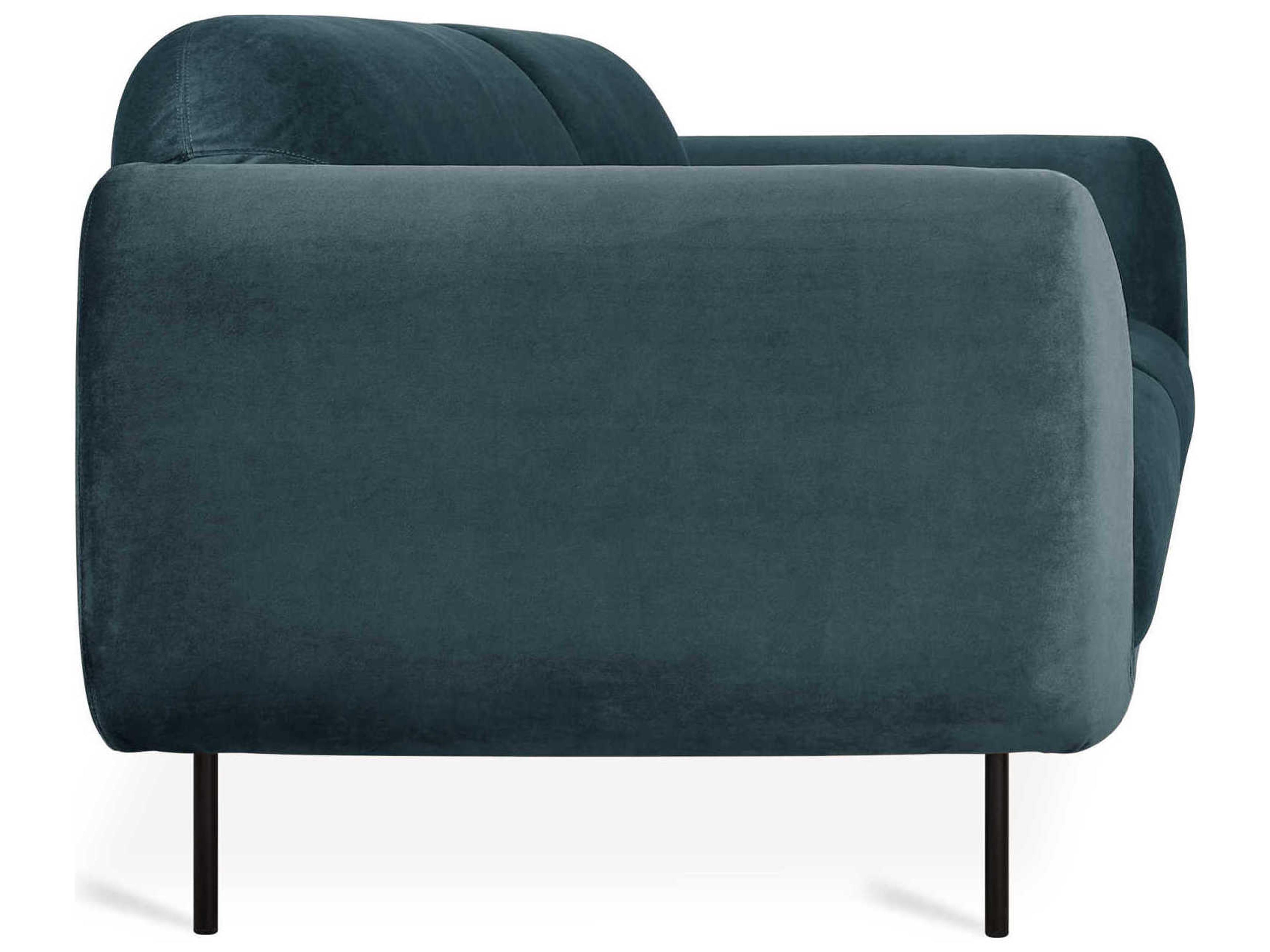 Gus* Modern Nord Cassella Slate Blue Upholstered Sofa