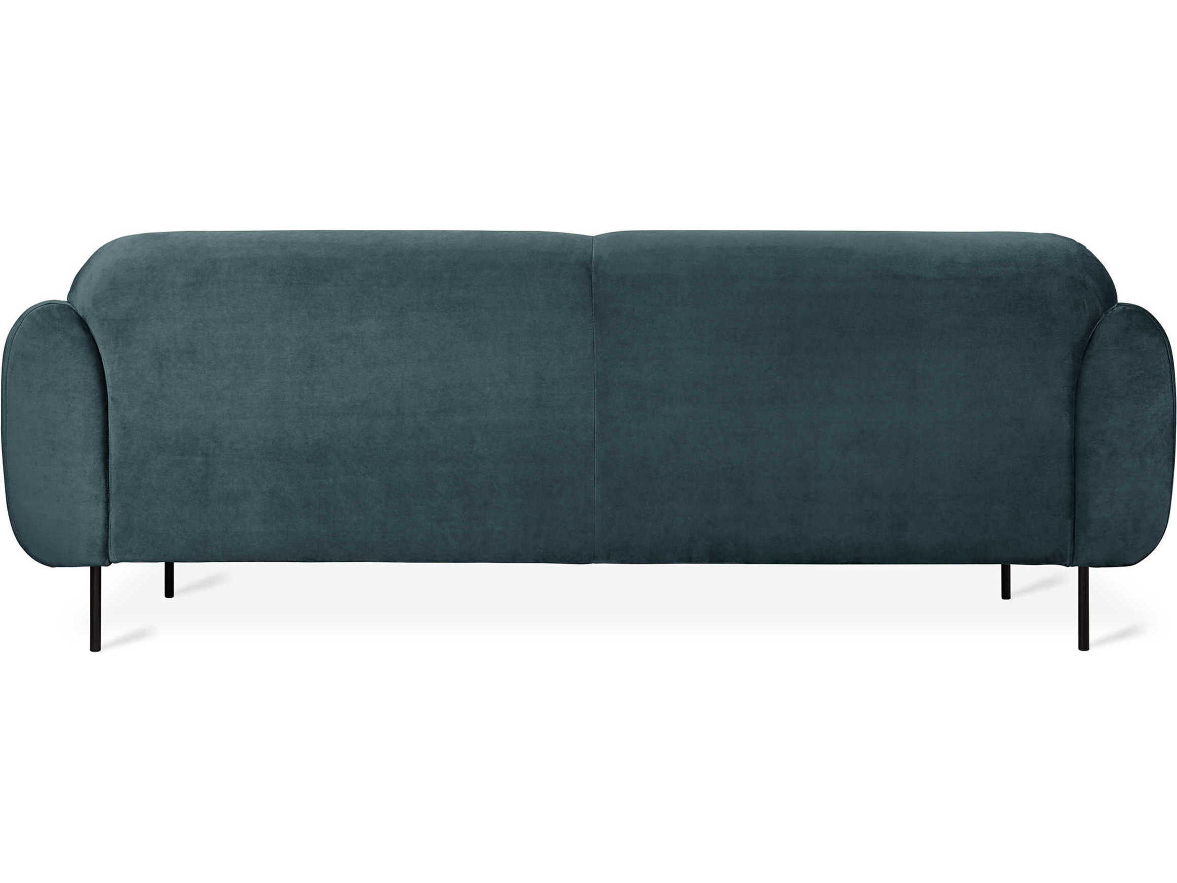 Gus* Modern Nord Cassella Slate Blue Upholstered Sofa