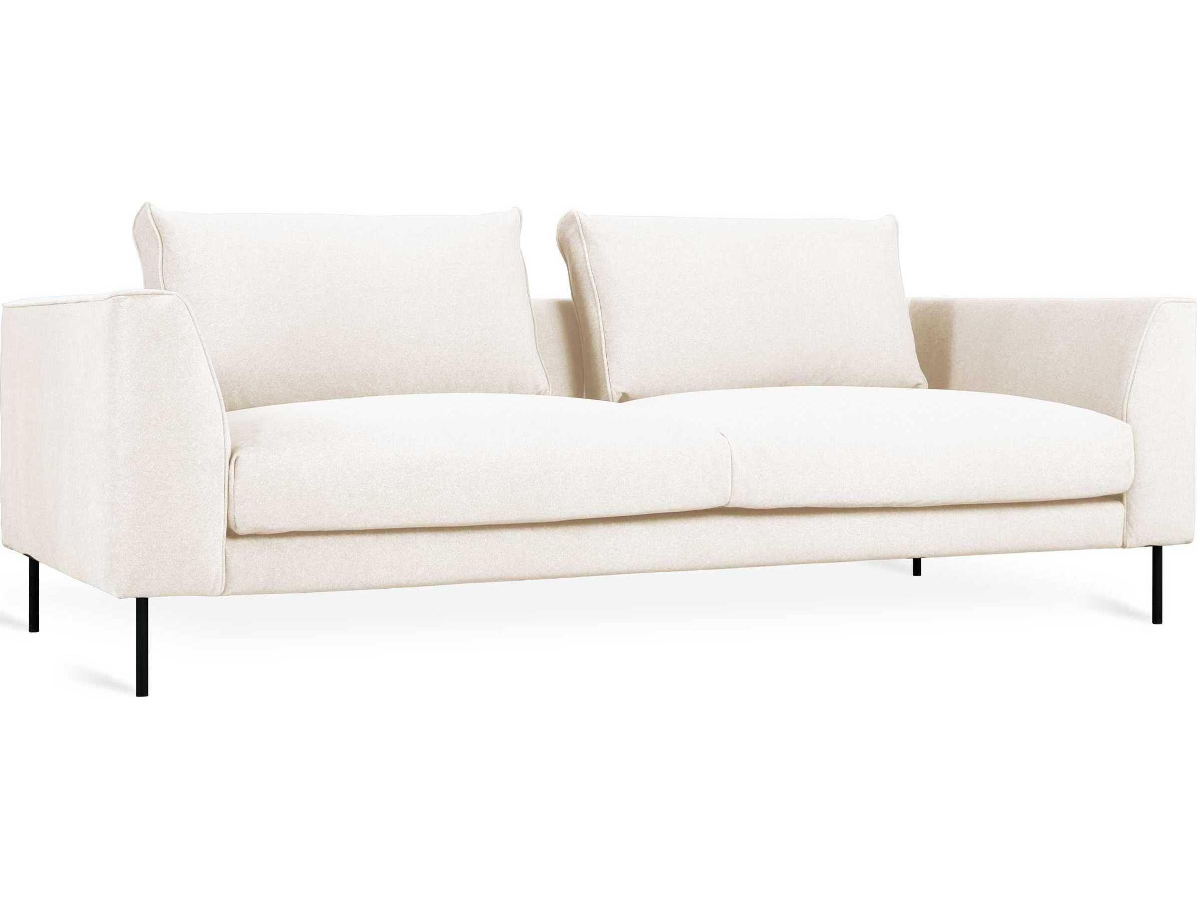 Renfrew Merino Cream Black Upholstered Sofa