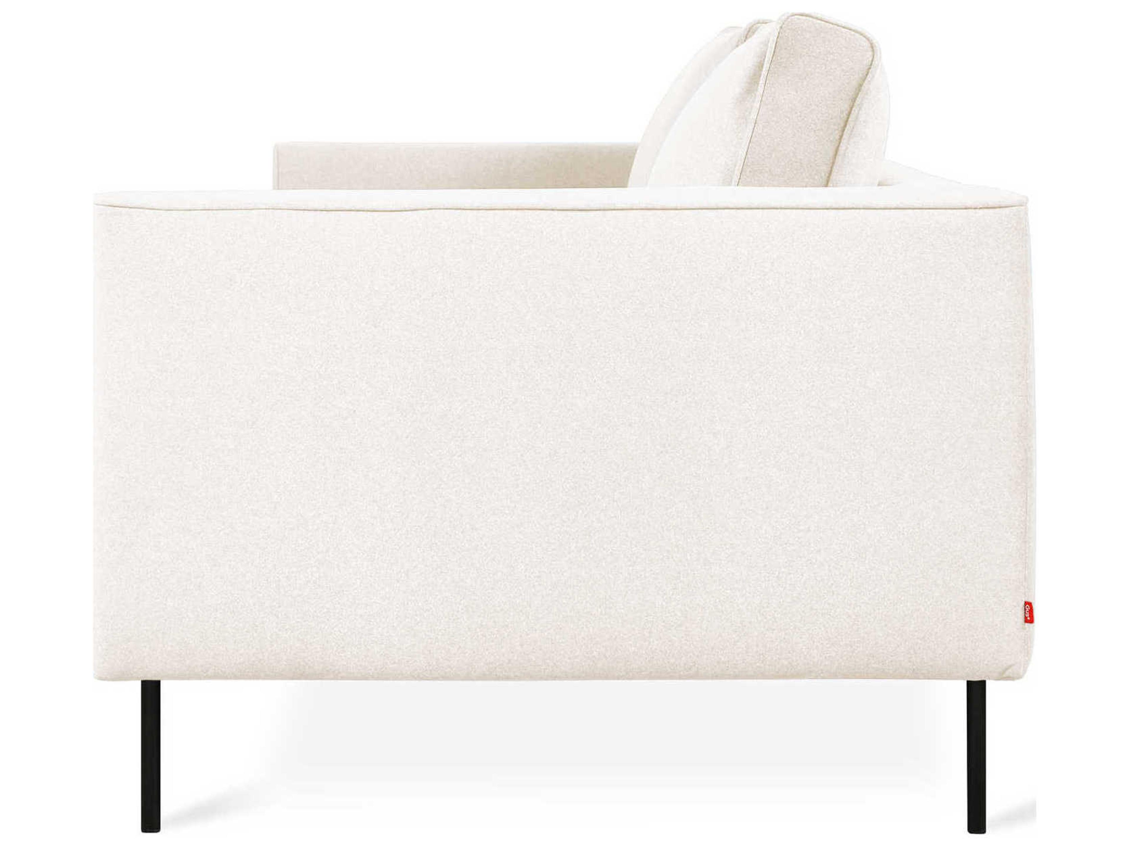 Gus* Modern Renfrew Merino Cream Black Upholstered Sofa