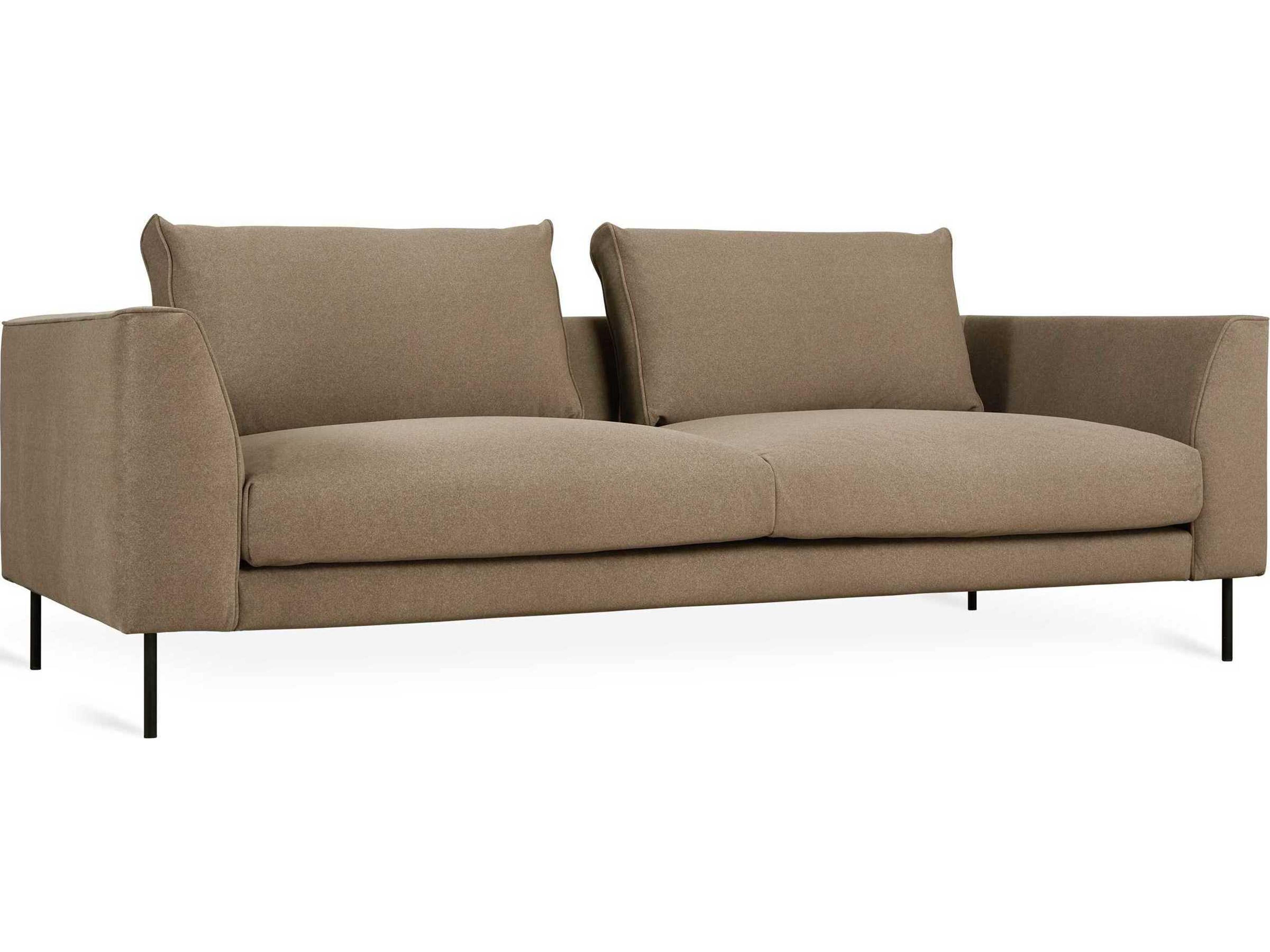 Renfrew Merino Mocha Black Brown Upholstered Sofa