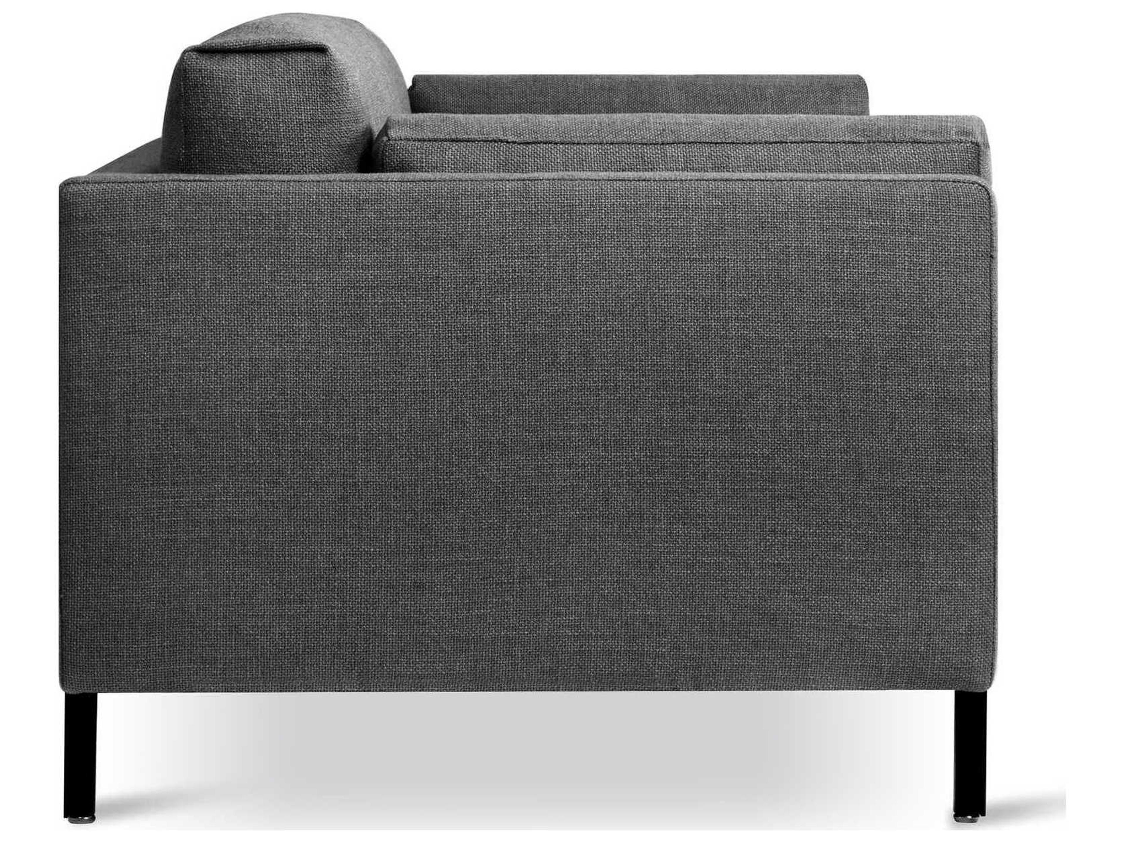 Gus* Modern Silverlake Andorra Pewter Gray Upholstered Sofa