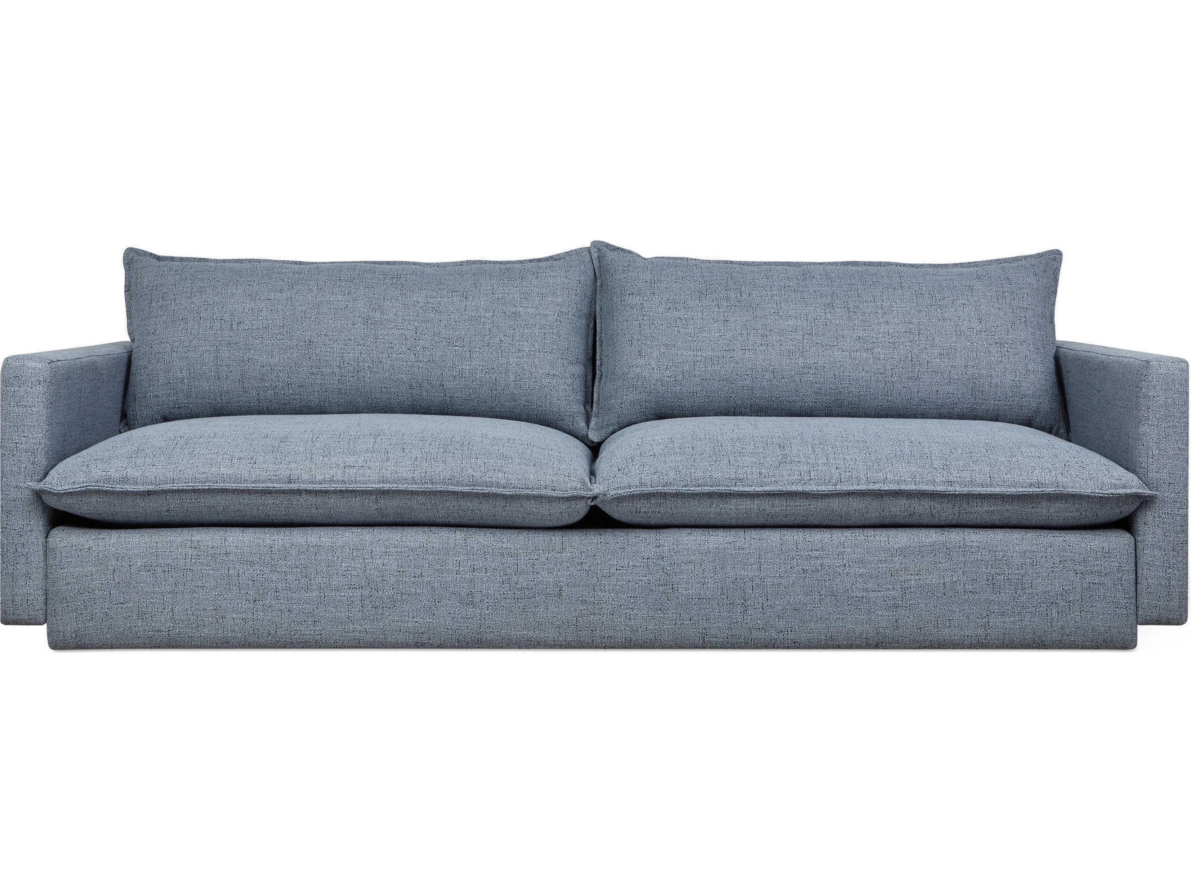 Gus* Modern Sola Maberly Storm Blue Upholstered Sofa