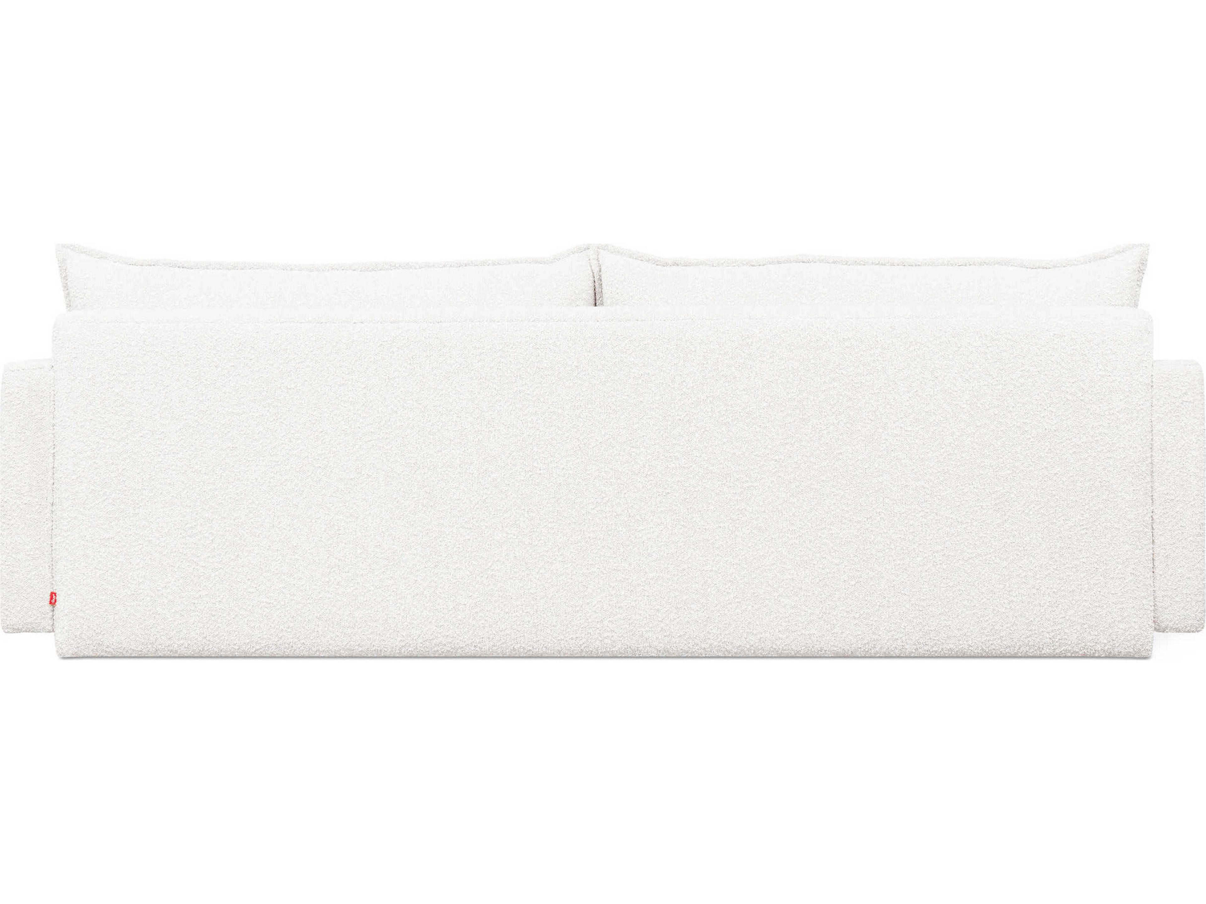 Gus* Modern Sola Node Alabaster White Upholstered Sofa