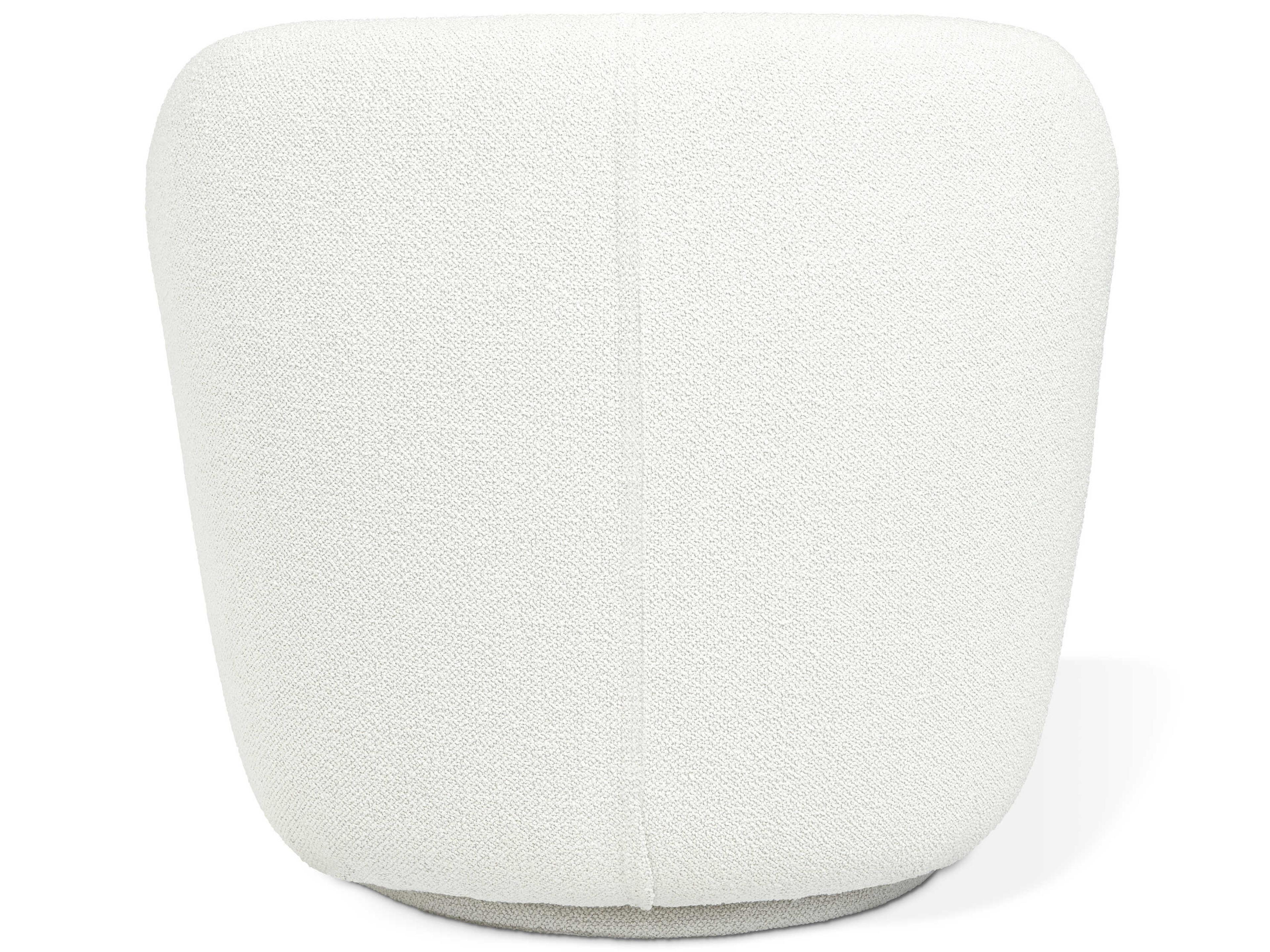 Gus* Modern Forme Swivel White Accent Chair