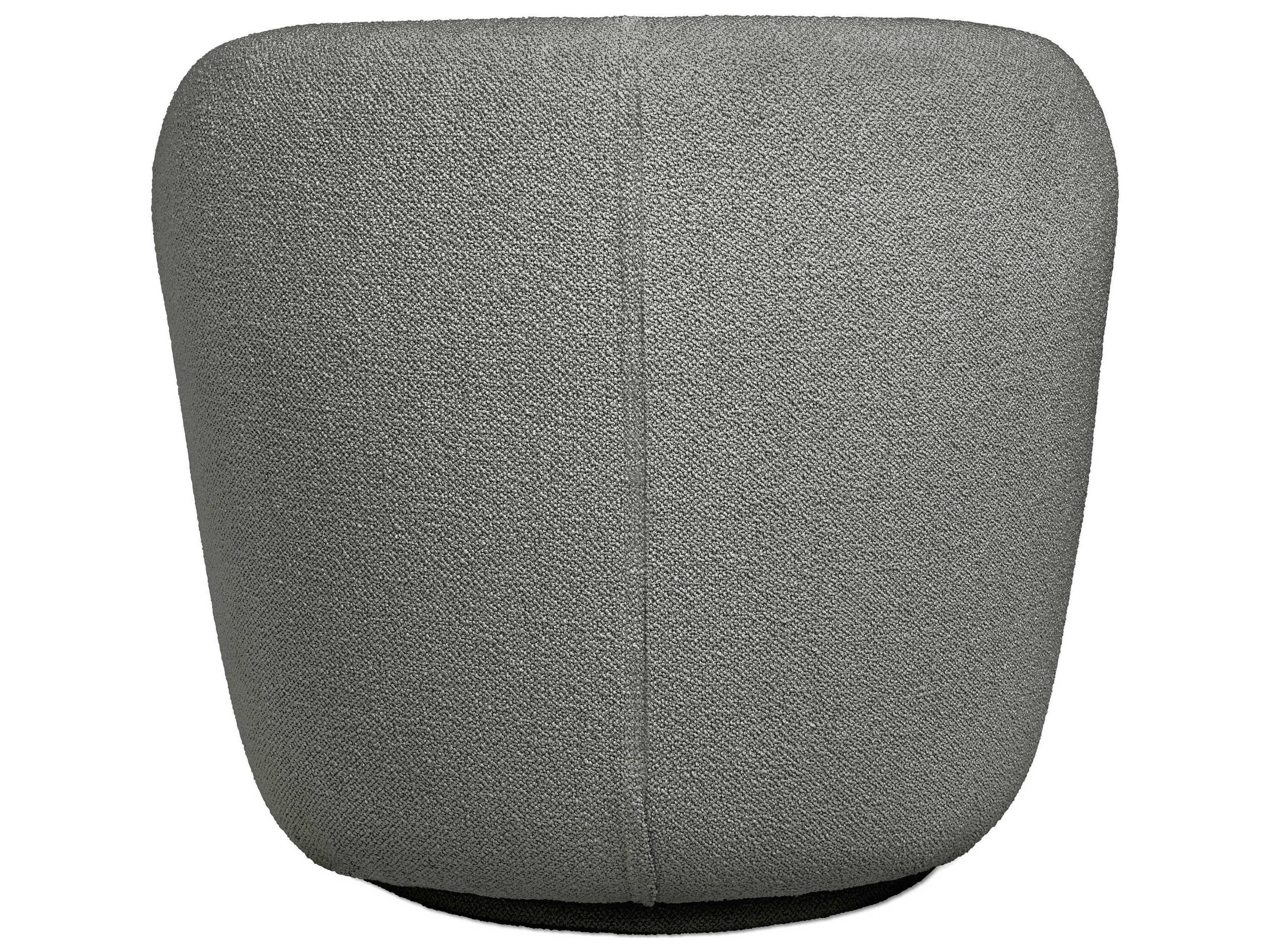 Gus* Modern Forme Swivel Gray Accent Chair
