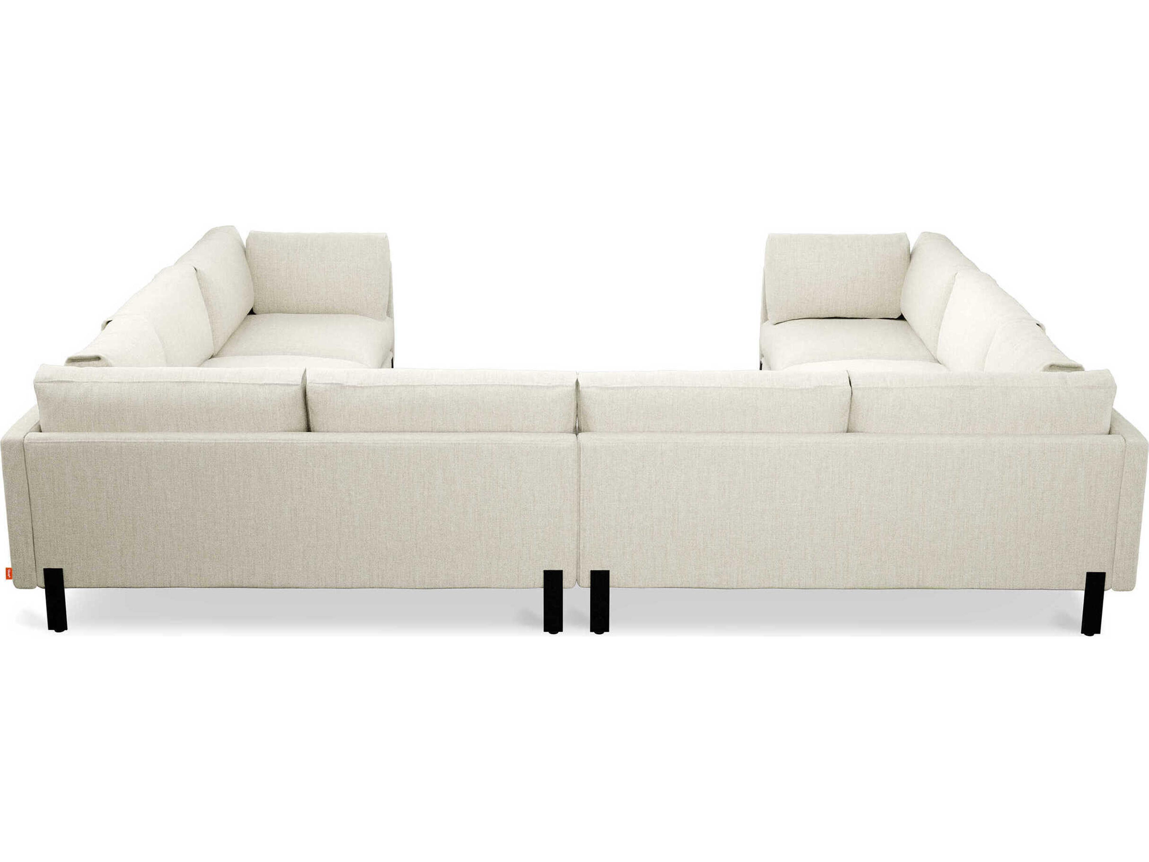 Gus* Modern Silverlake White Upholstered Sectional Sofa
