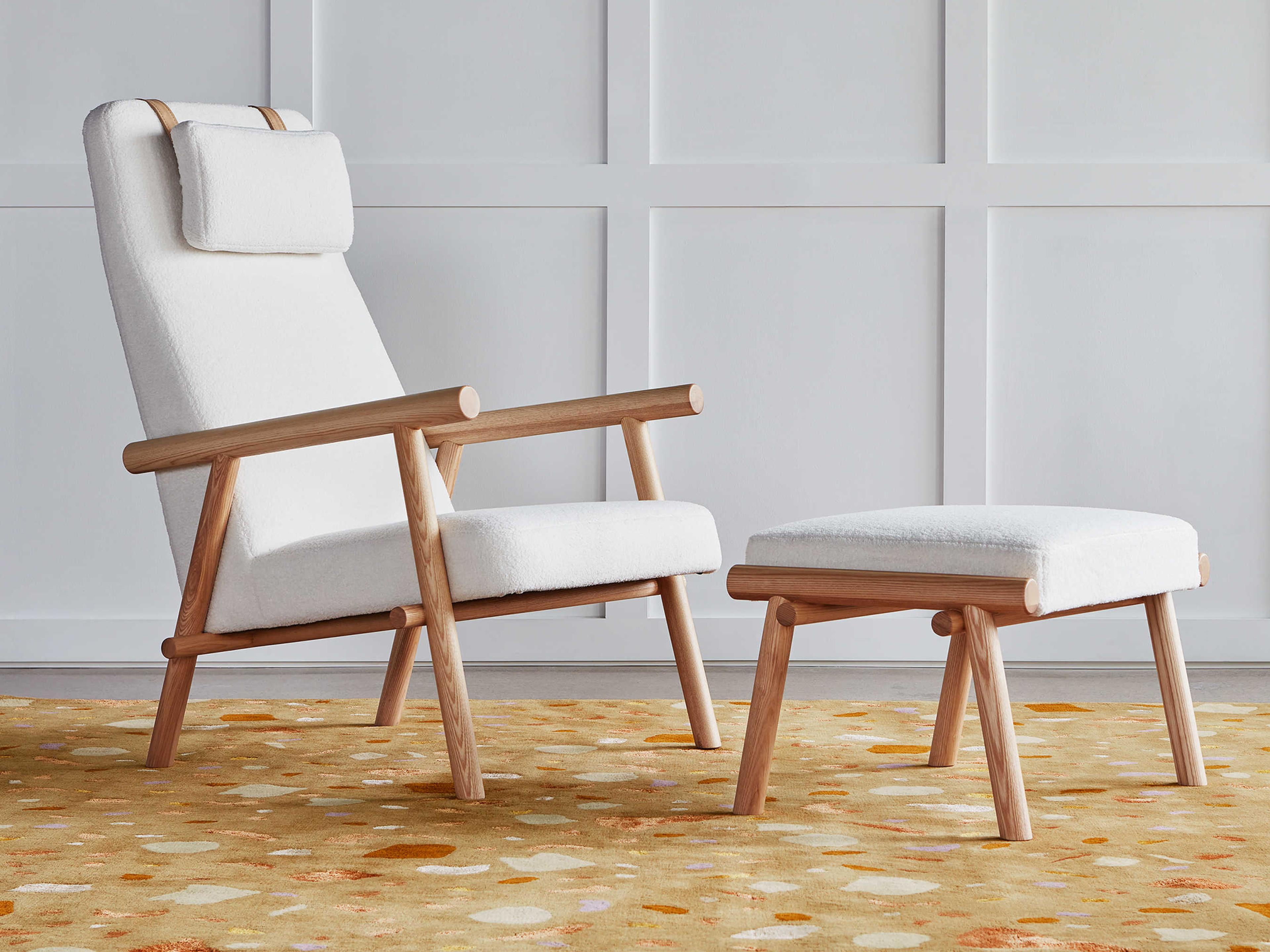 Gus* Modern Labrador Brown Fabric Accent Chair