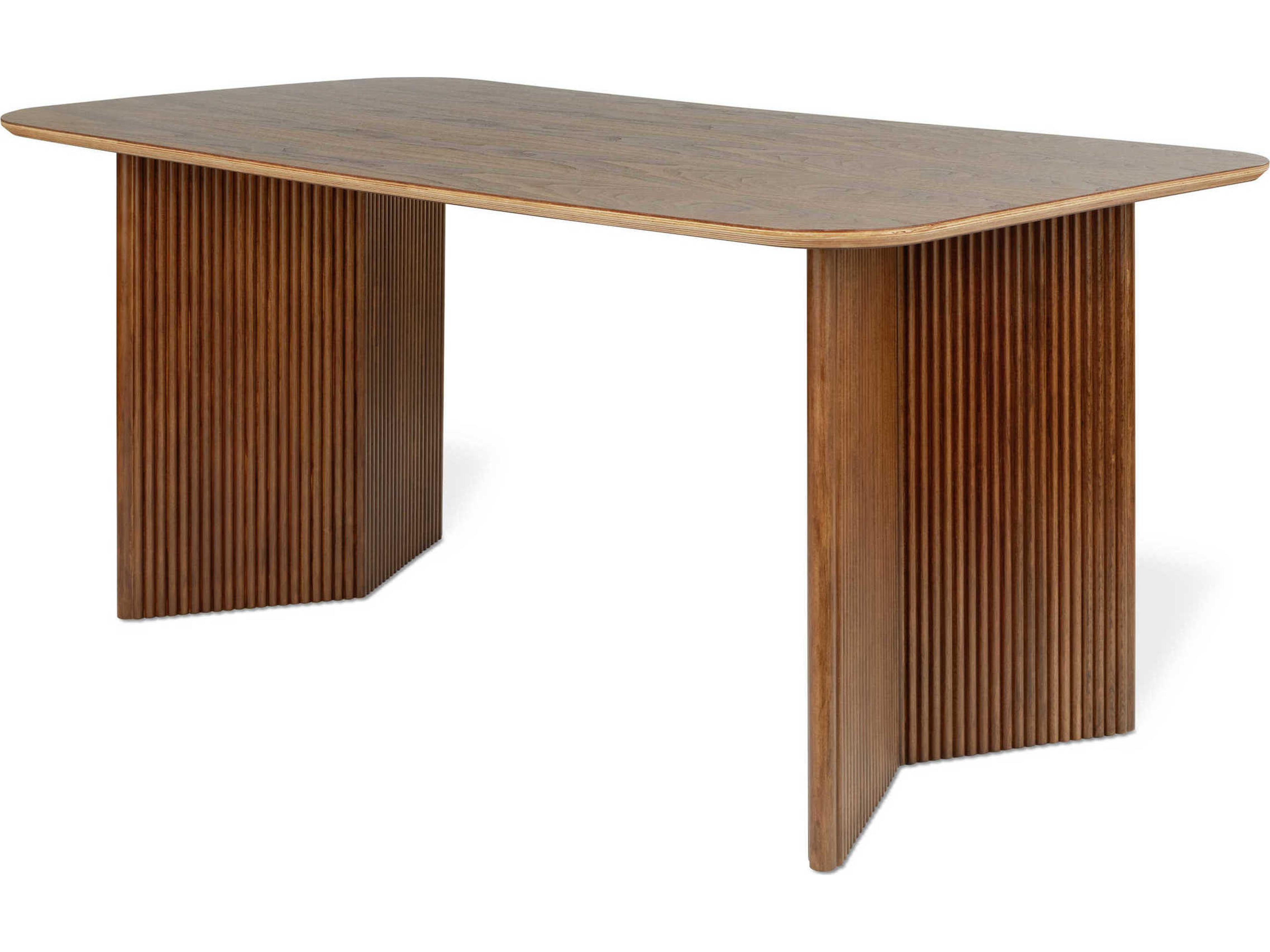 Atwell Rectangular Wood Walnut Dining Table