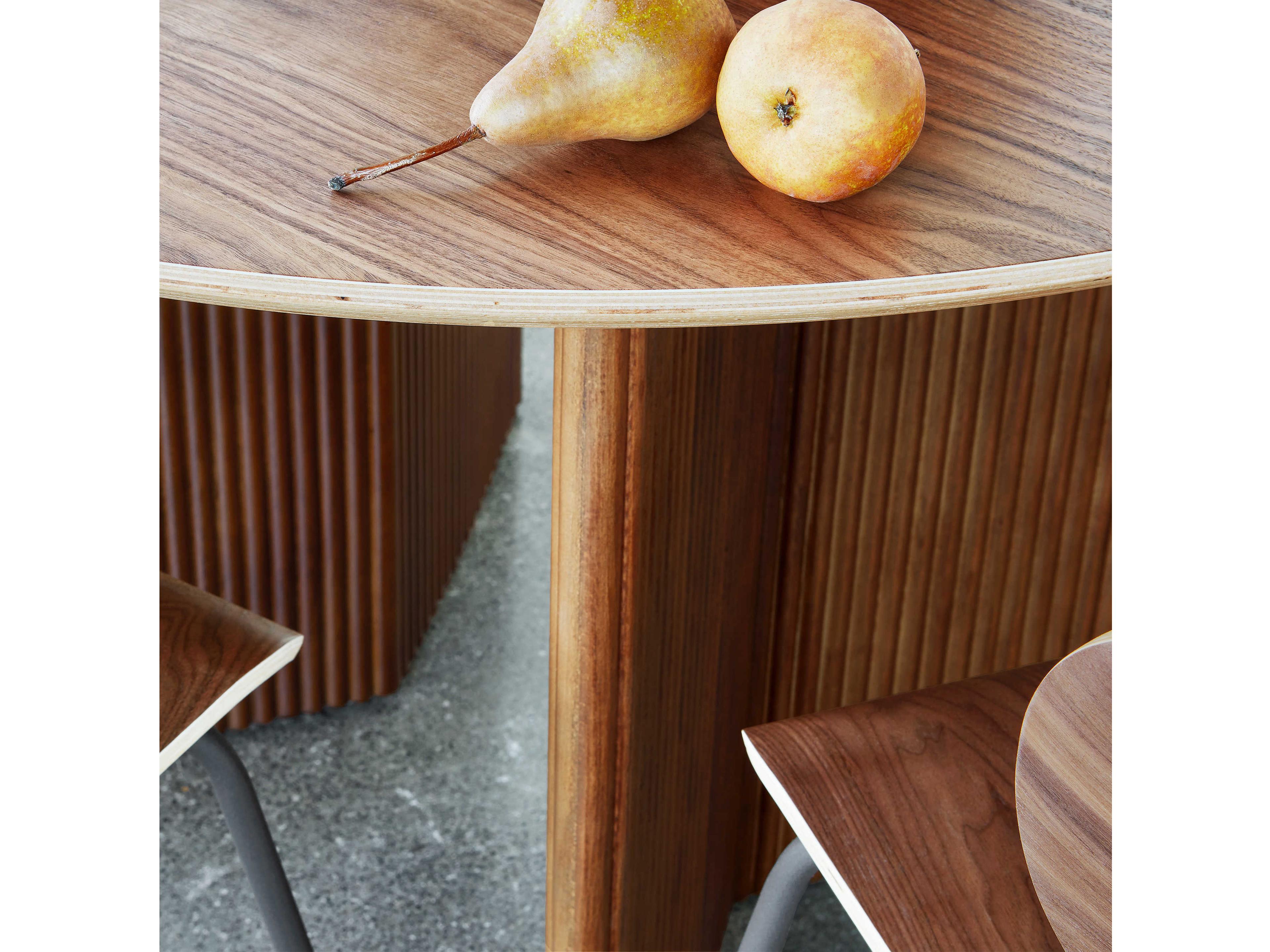 Gus* Modern Atwell Round Wood Walnut Dining Table