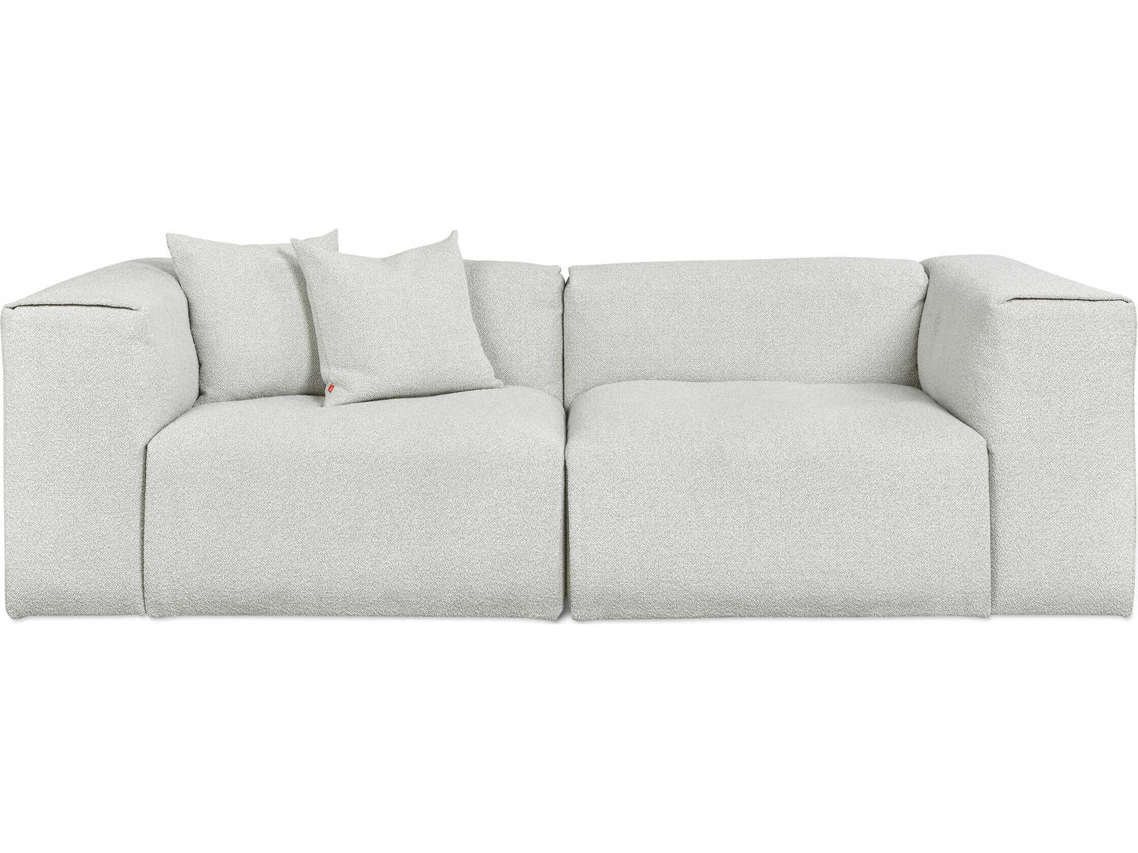 Gus* Modern Nest Morris Fog Gray Upholstered Sofa