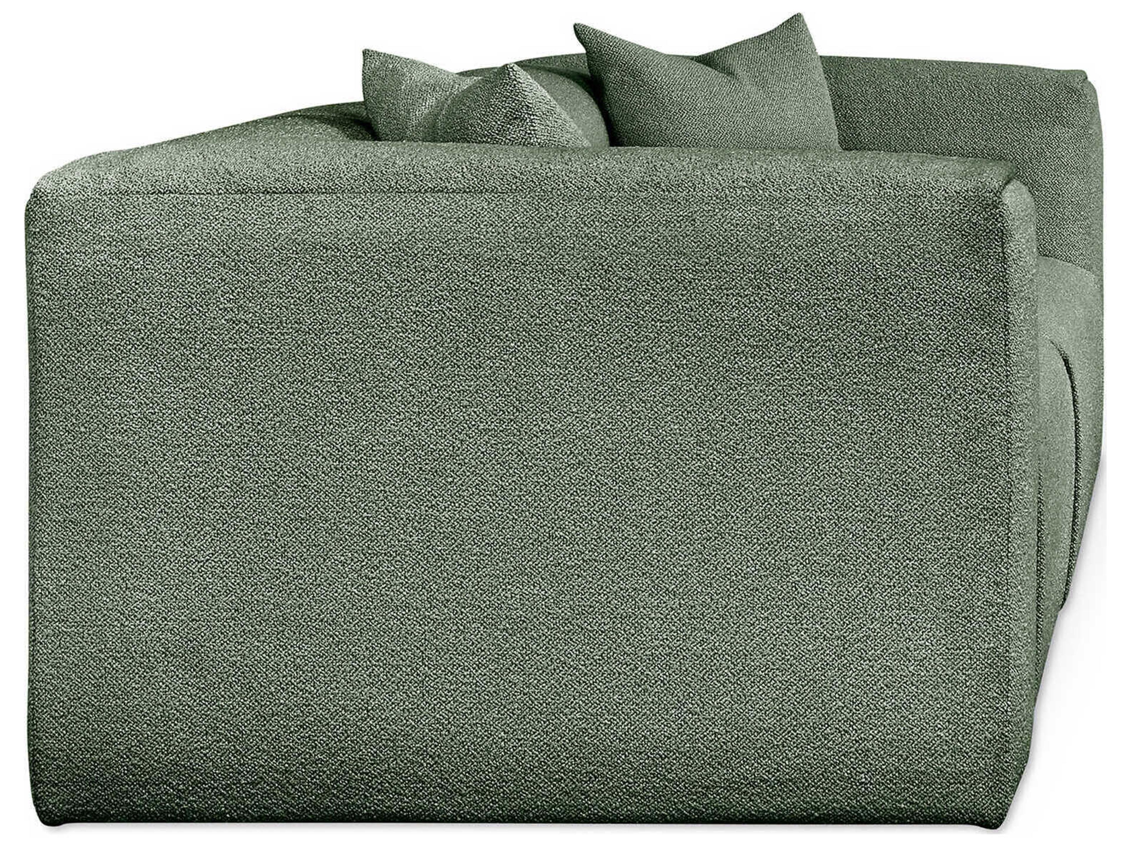 Gus* Modern Nest Morris Pine Green Upholstered Sofa