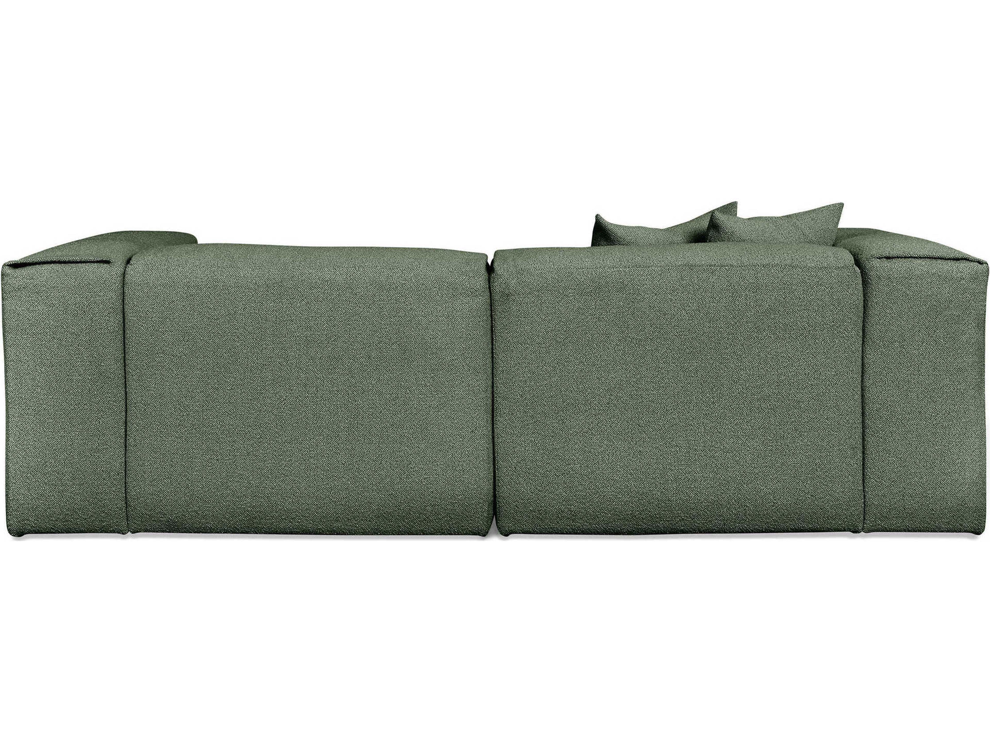 Gus* Modern Nest Morris Pine Green Upholstered Sofa