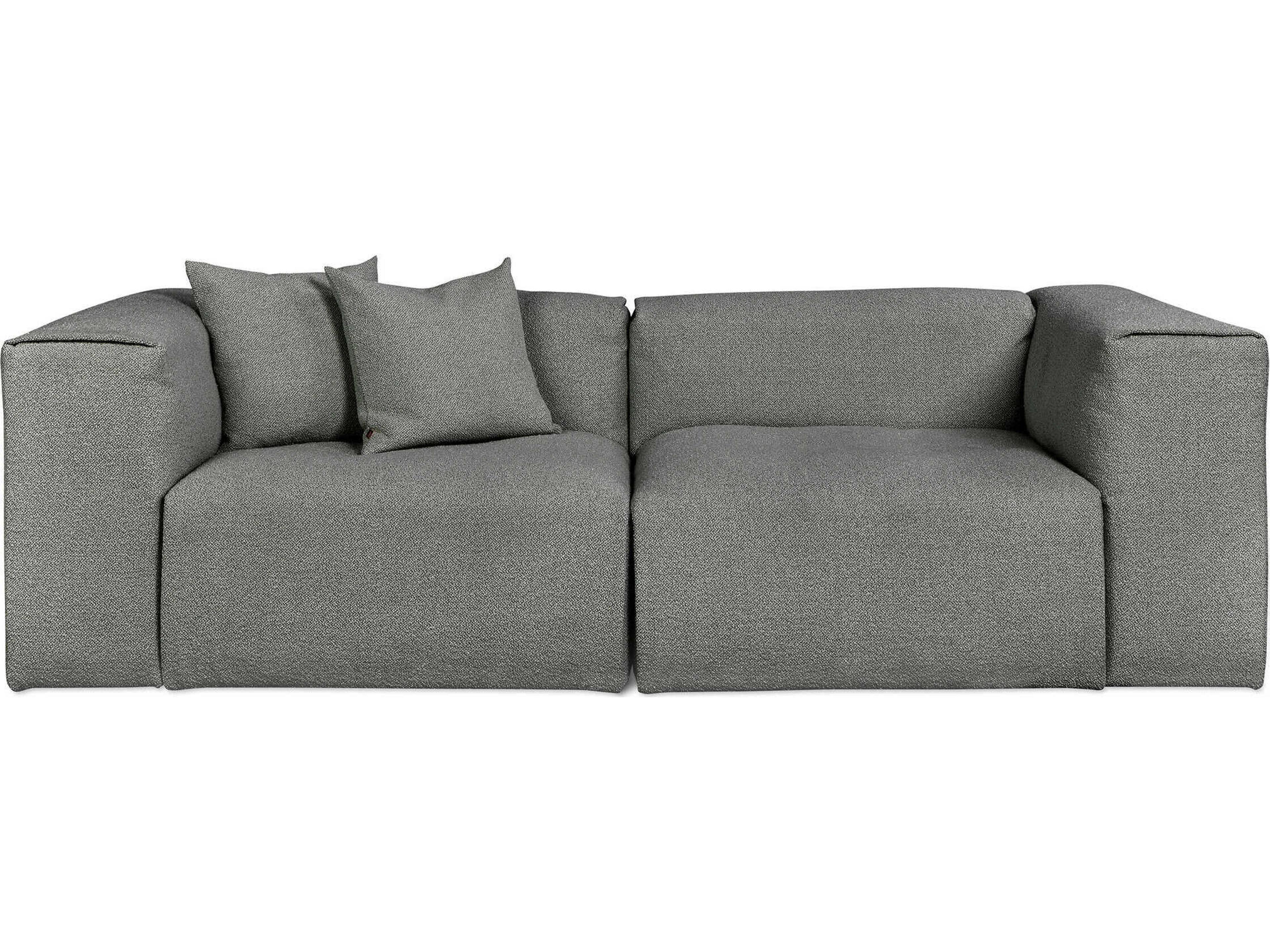 Gus* Modern Nest Morris Scoria Green Upholstered Sofa