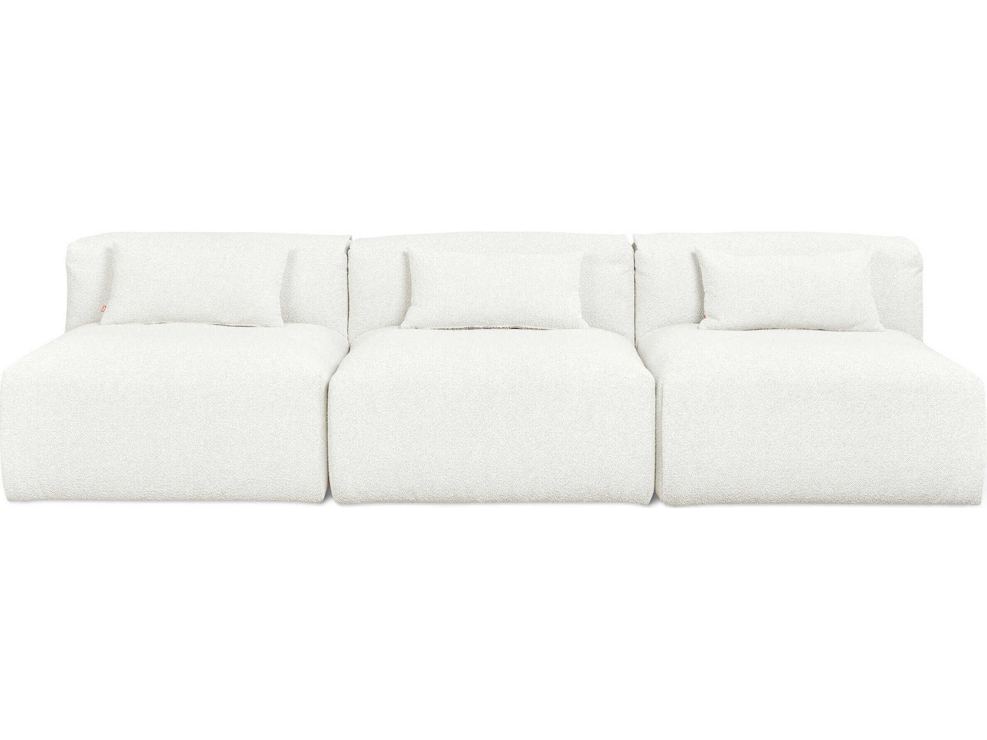 Gus* Modern Nest Morris Bone White Upholstered Sofa