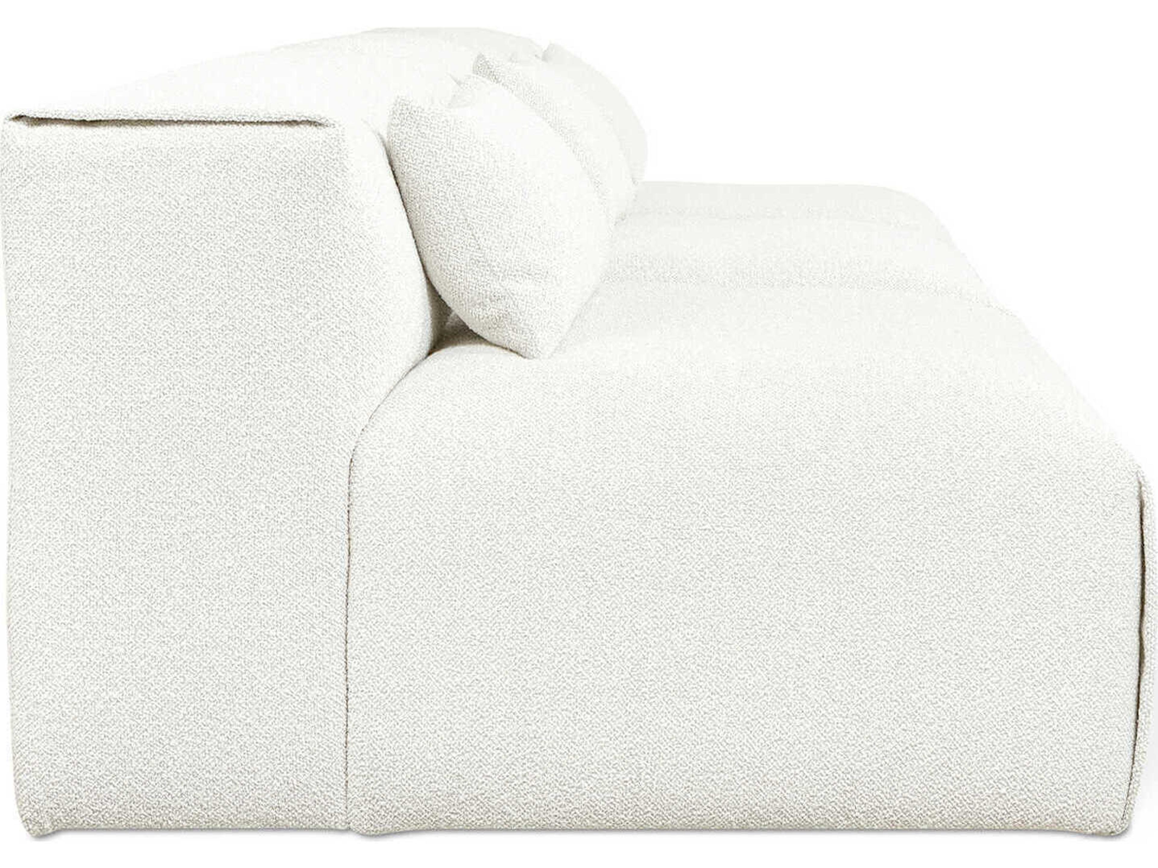 Gus* Modern Nest Morris Bone White Upholstered Sofa