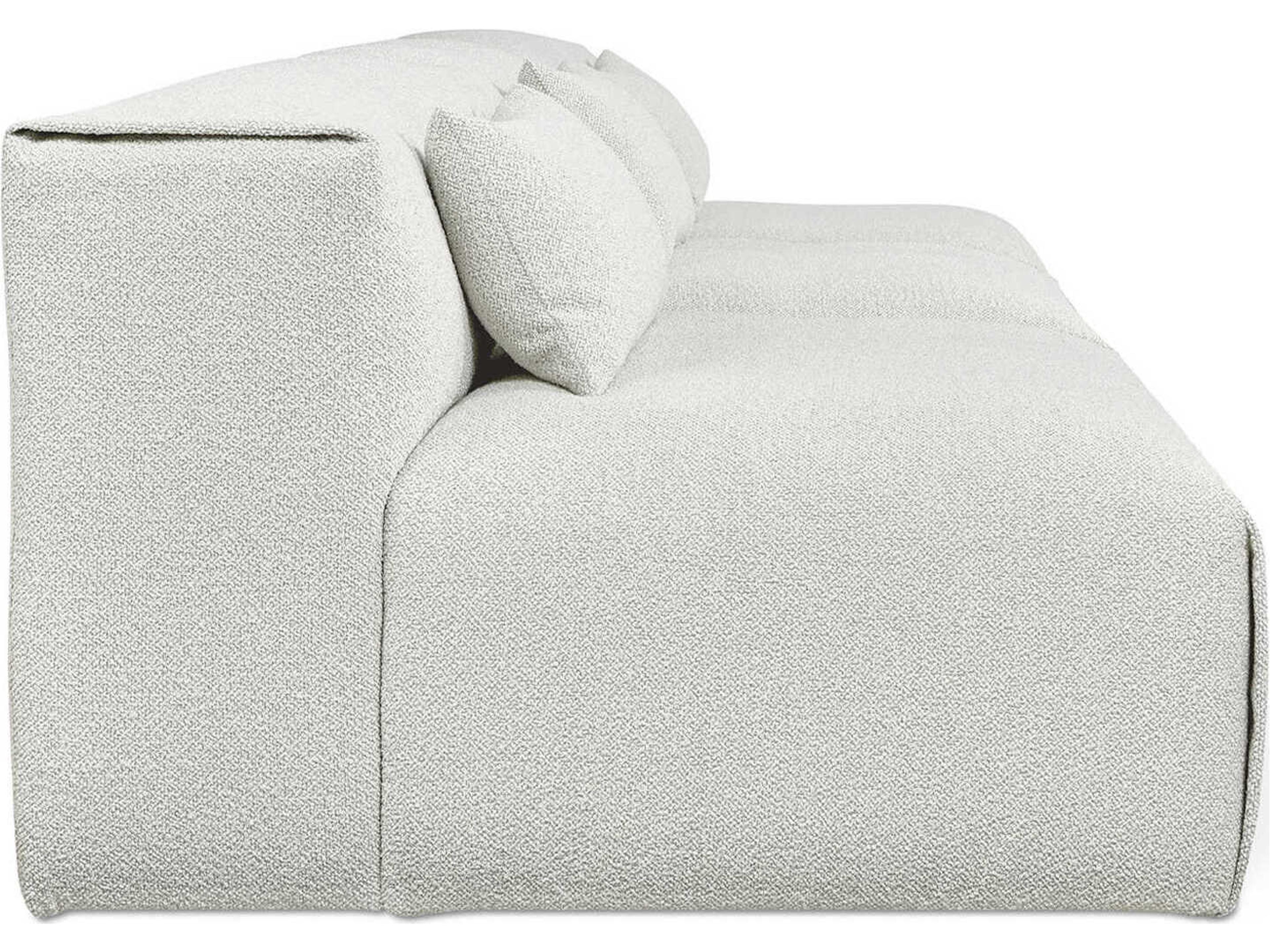 Gus* Modern Nest Morris Fog Gray Upholstered Sofa