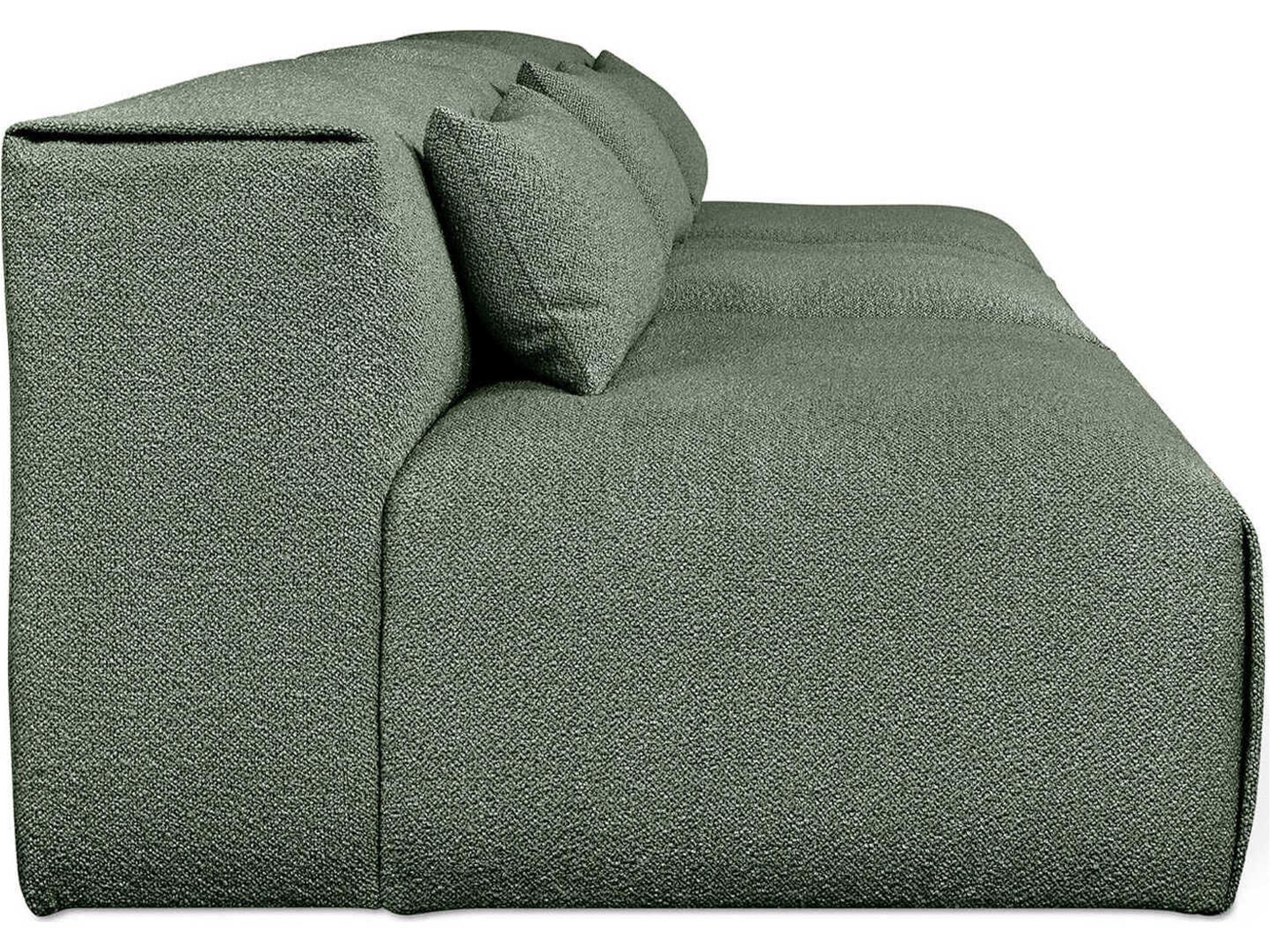 Gus* Modern Nest Morris Pine Green Upholstered Sofa