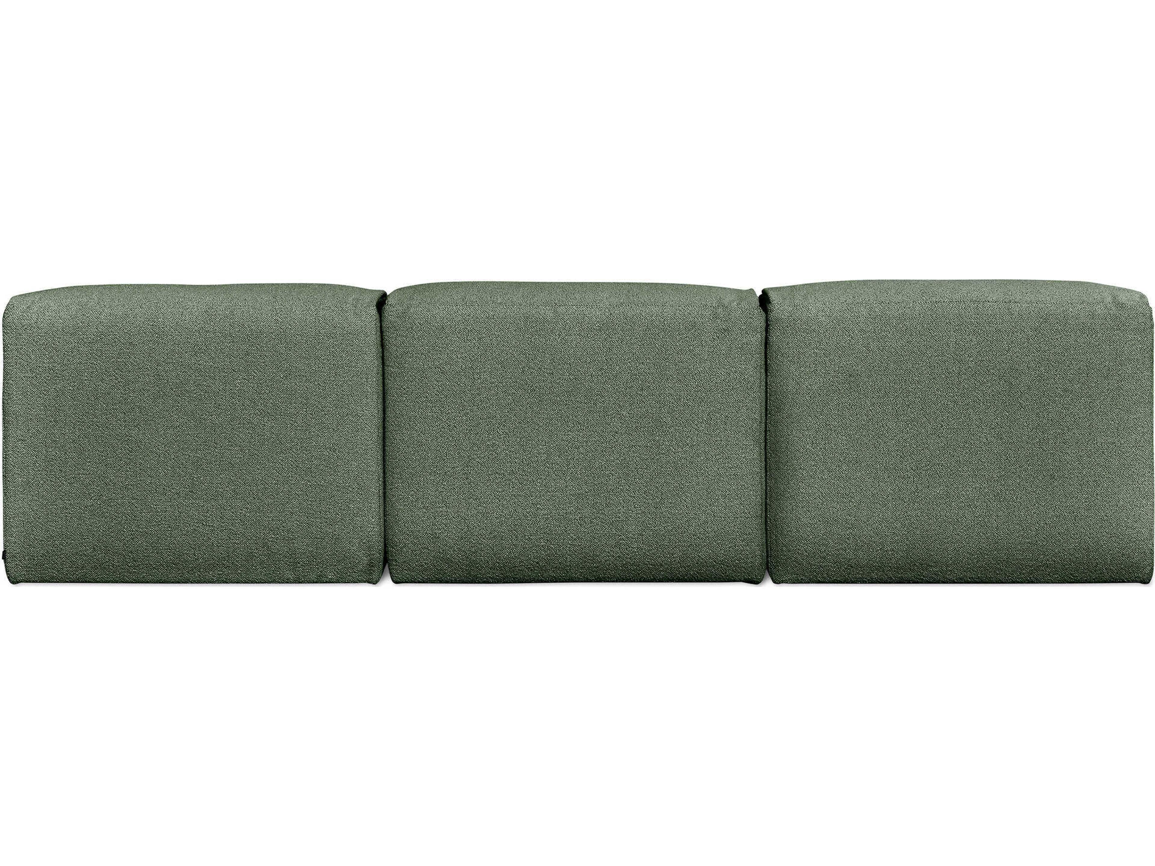 Gus* Modern Nest Morris Pine Green Upholstered Sofa
