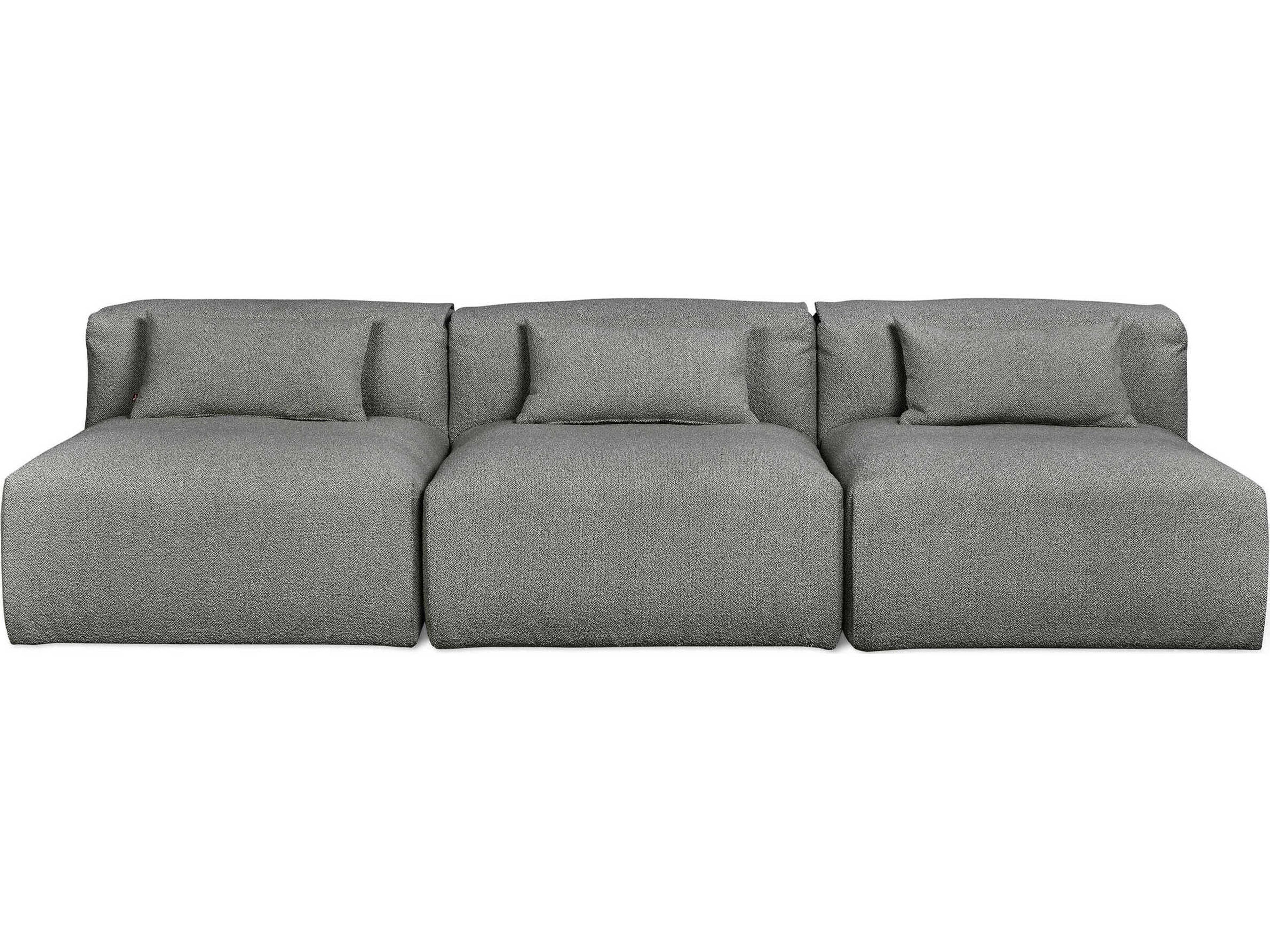 Gus* Modern Nest Morris Scoria Gray Upholstered Sofa