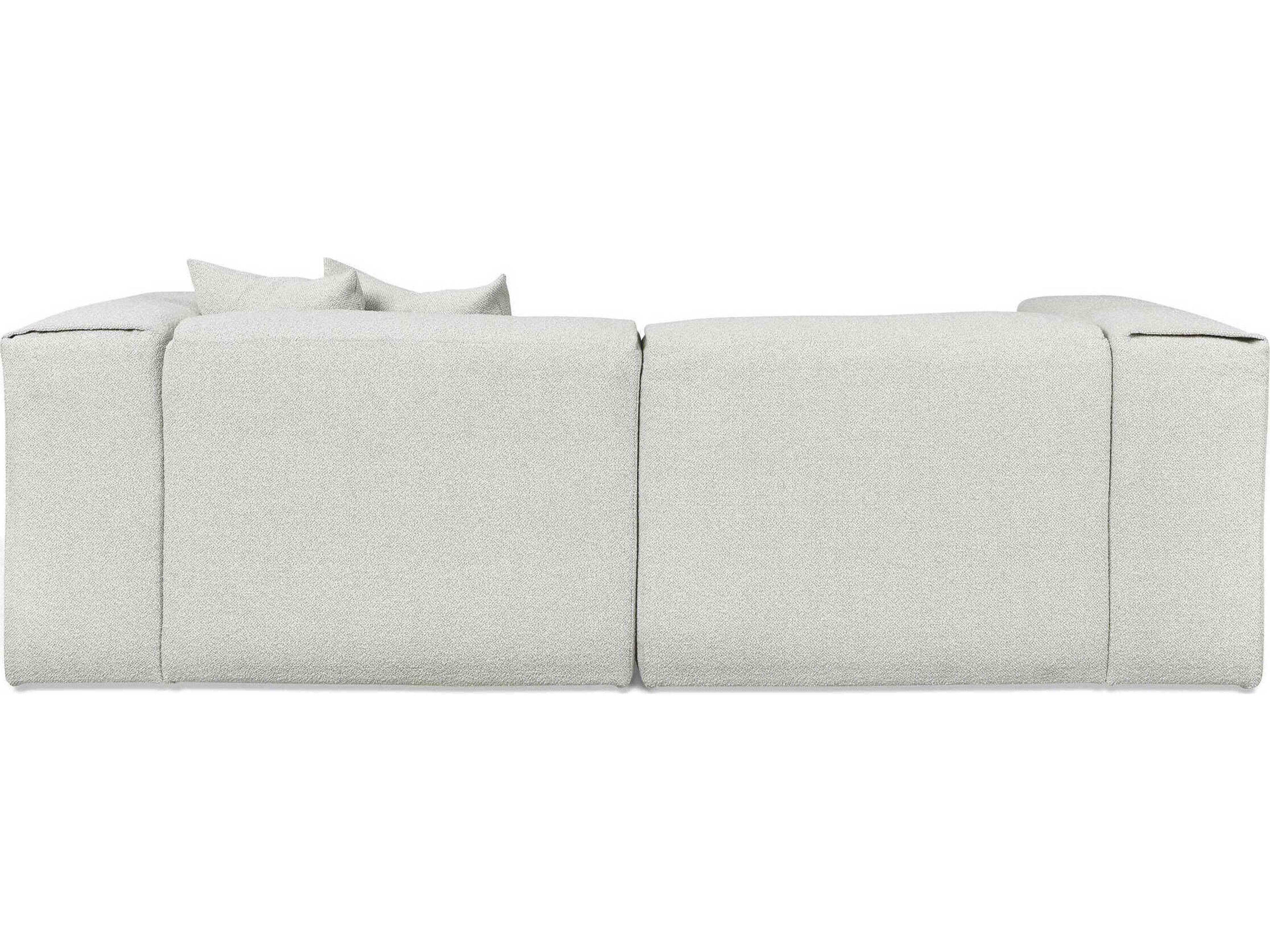 Gus* Modern Nest Gray Upholstered Sectional Sofa