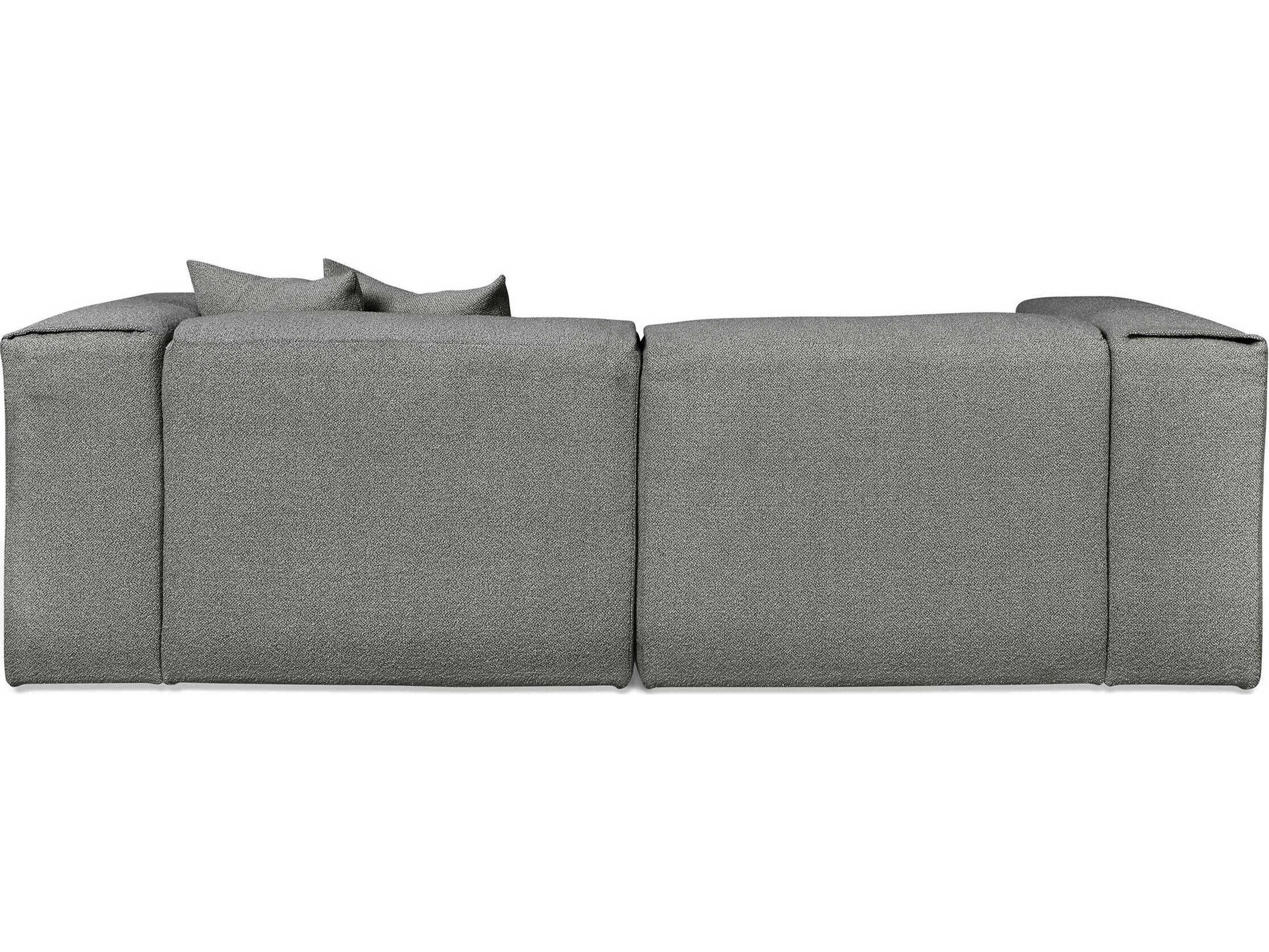 Gus* Modern Nest Gray Upholstered Sectional Sofa