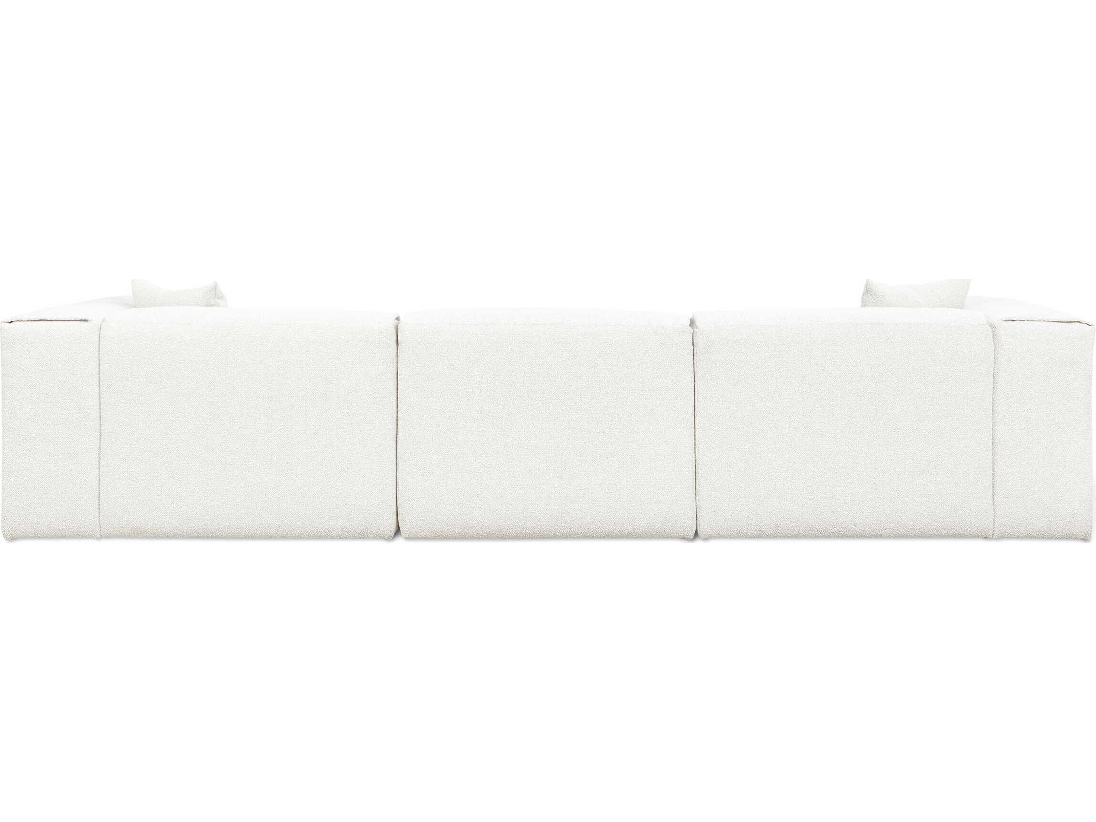 Gus* Modern Nest Morris Bone White Upholstered Sofa