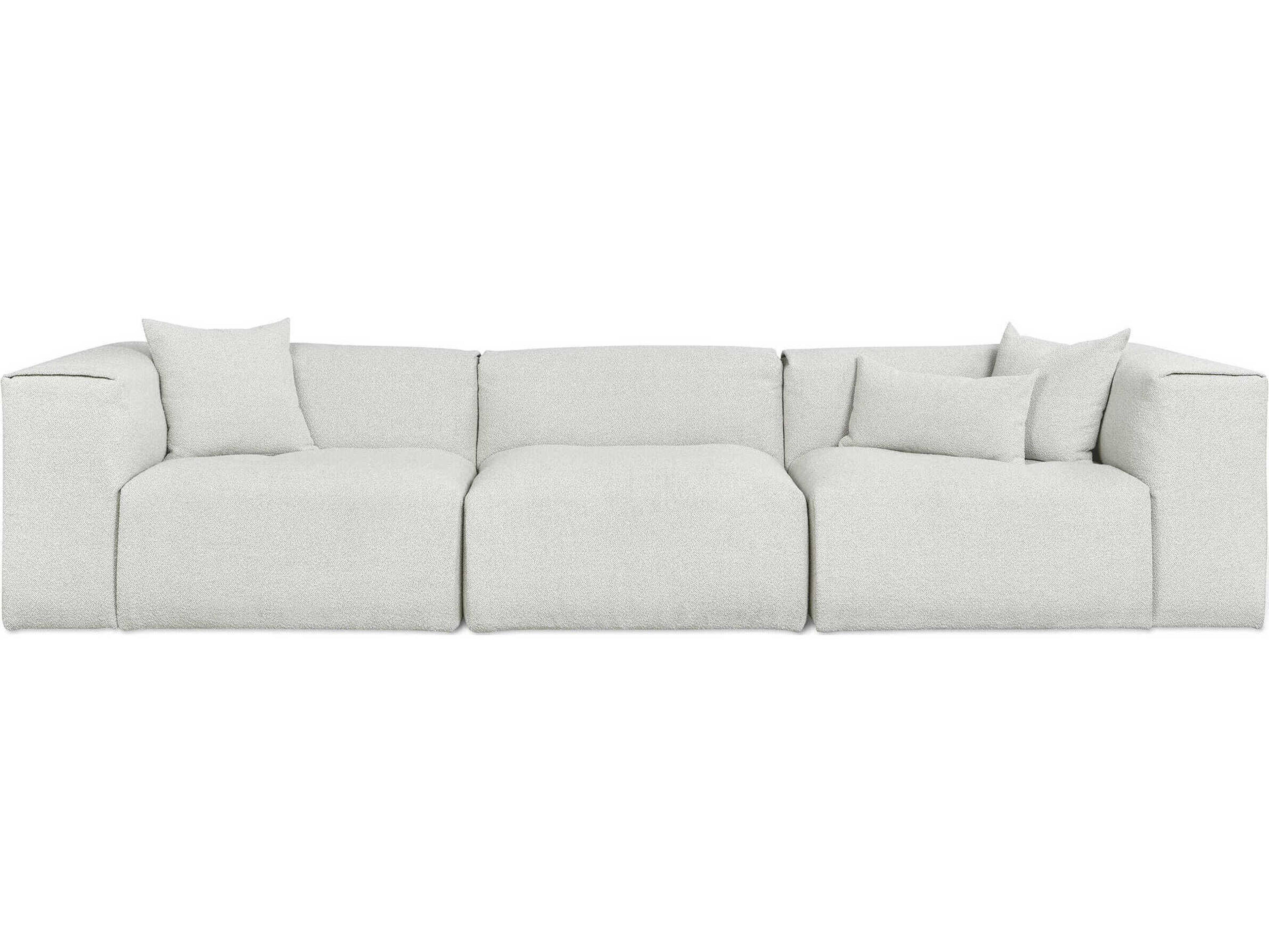 Gus* Modern Nest Morris Fog Gray Upholstered Sofa