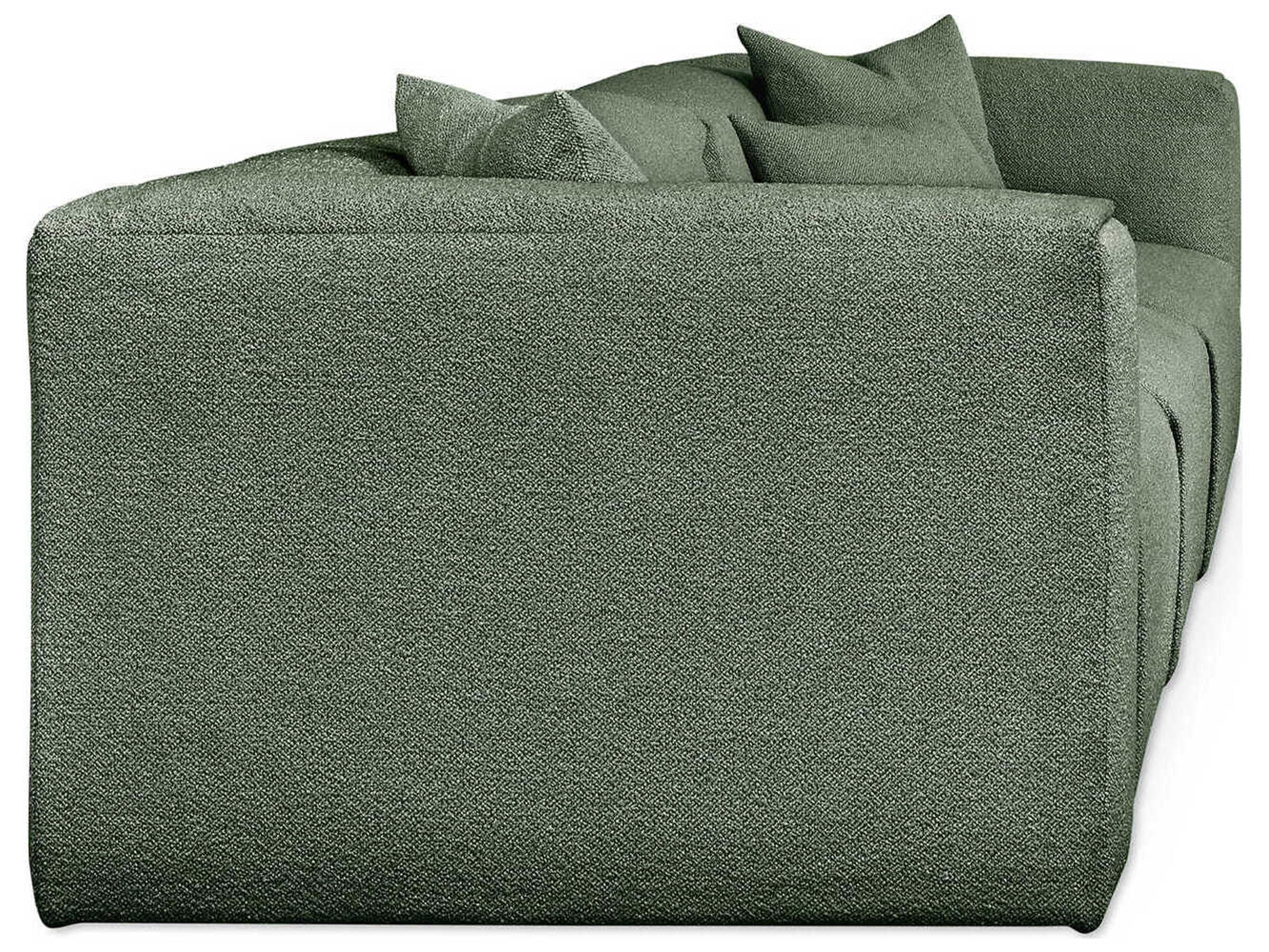 Gus* Modern Nest Morris Pine Green Upholstered Sofa