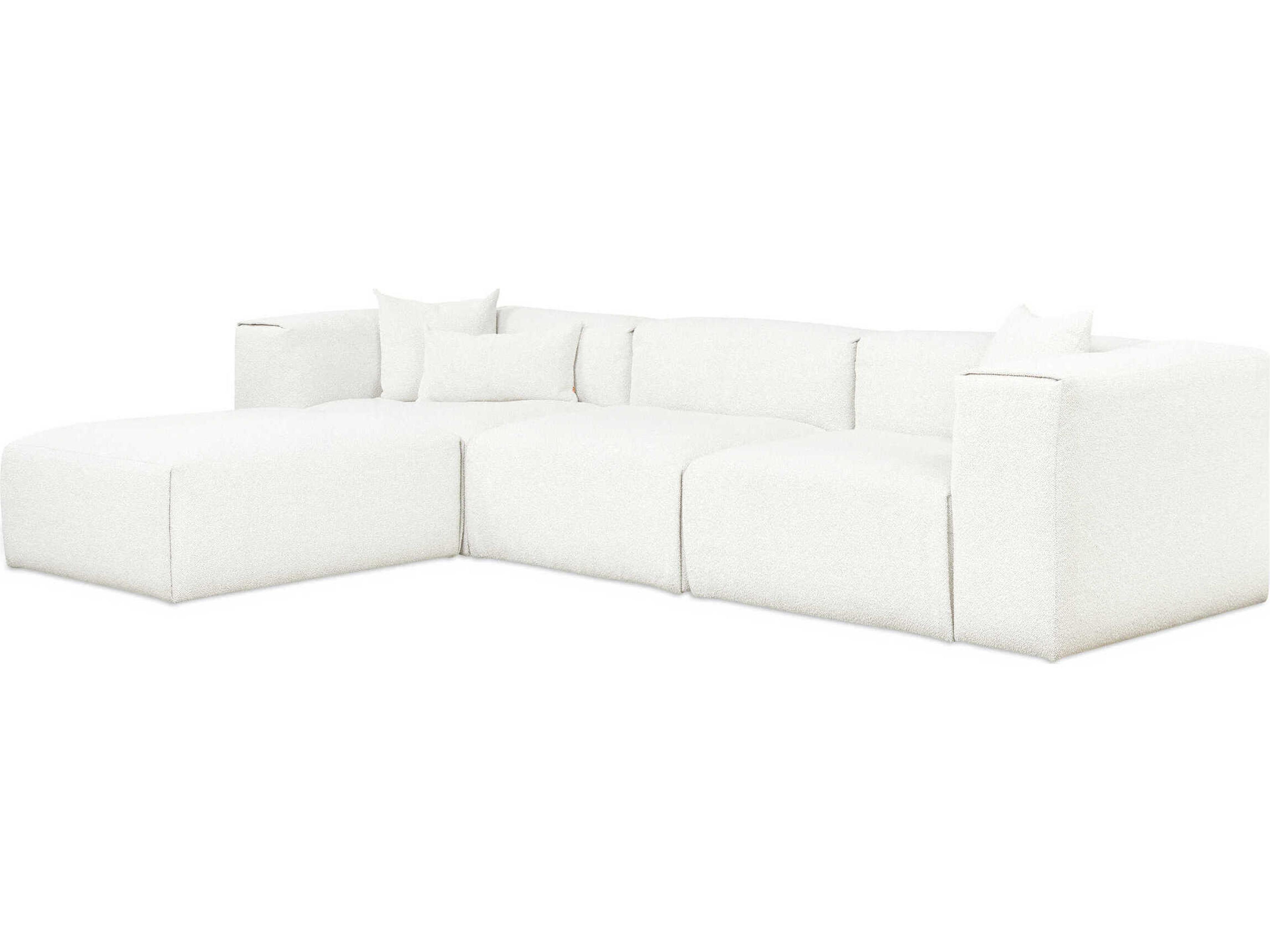 Nest White Upholstered Sectional Sofa