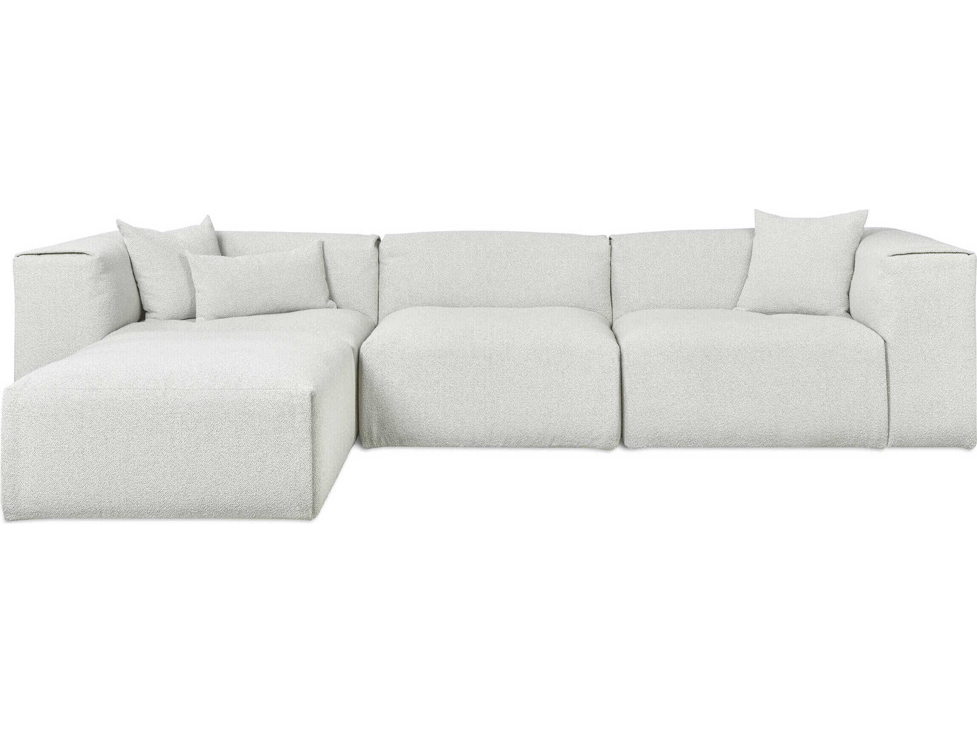 Gus* Modern Nest Gray Upholstered Sectional Sofa