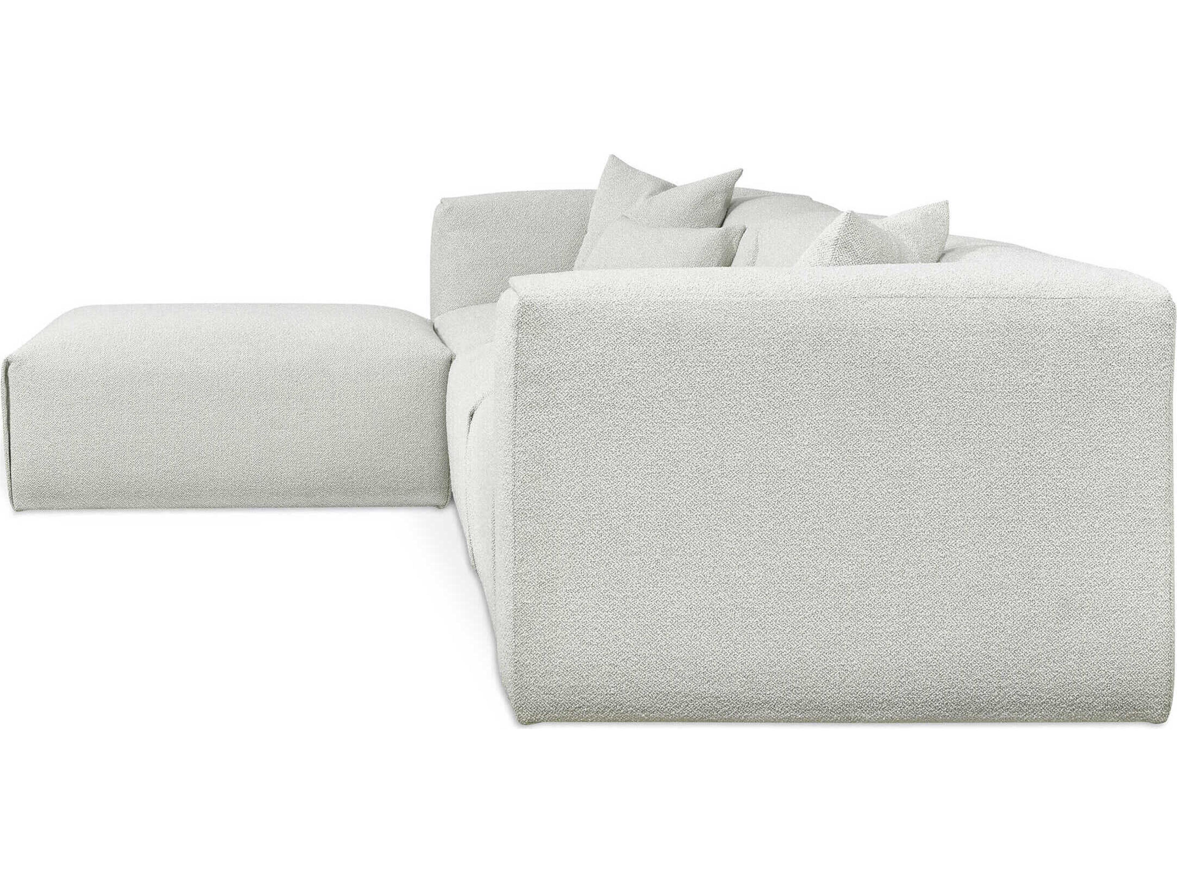 Gus* Modern Nest Gray Upholstered Sectional Sofa