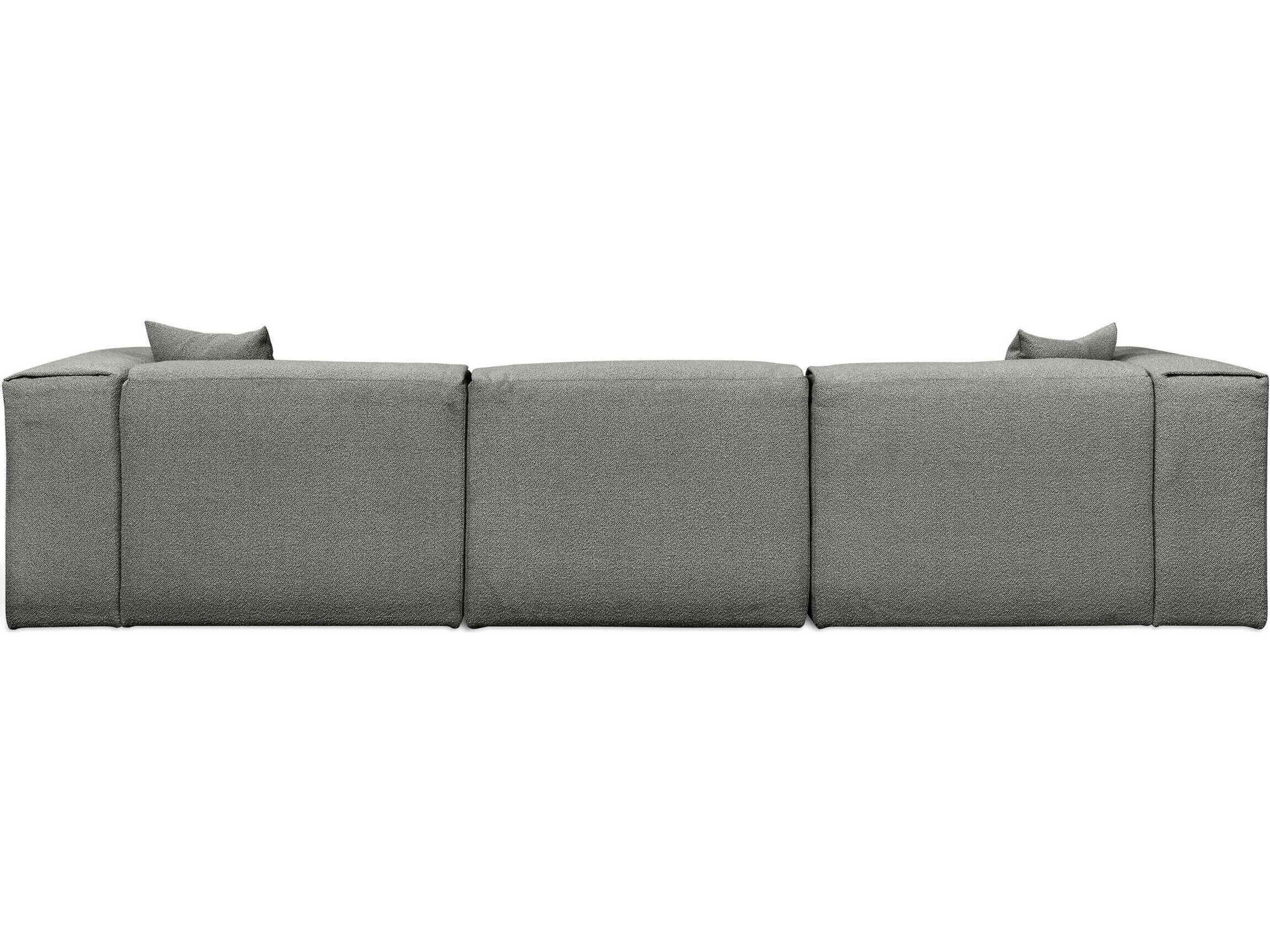 Gus* Modern Nest Gray Upholstered Sectional Sofa