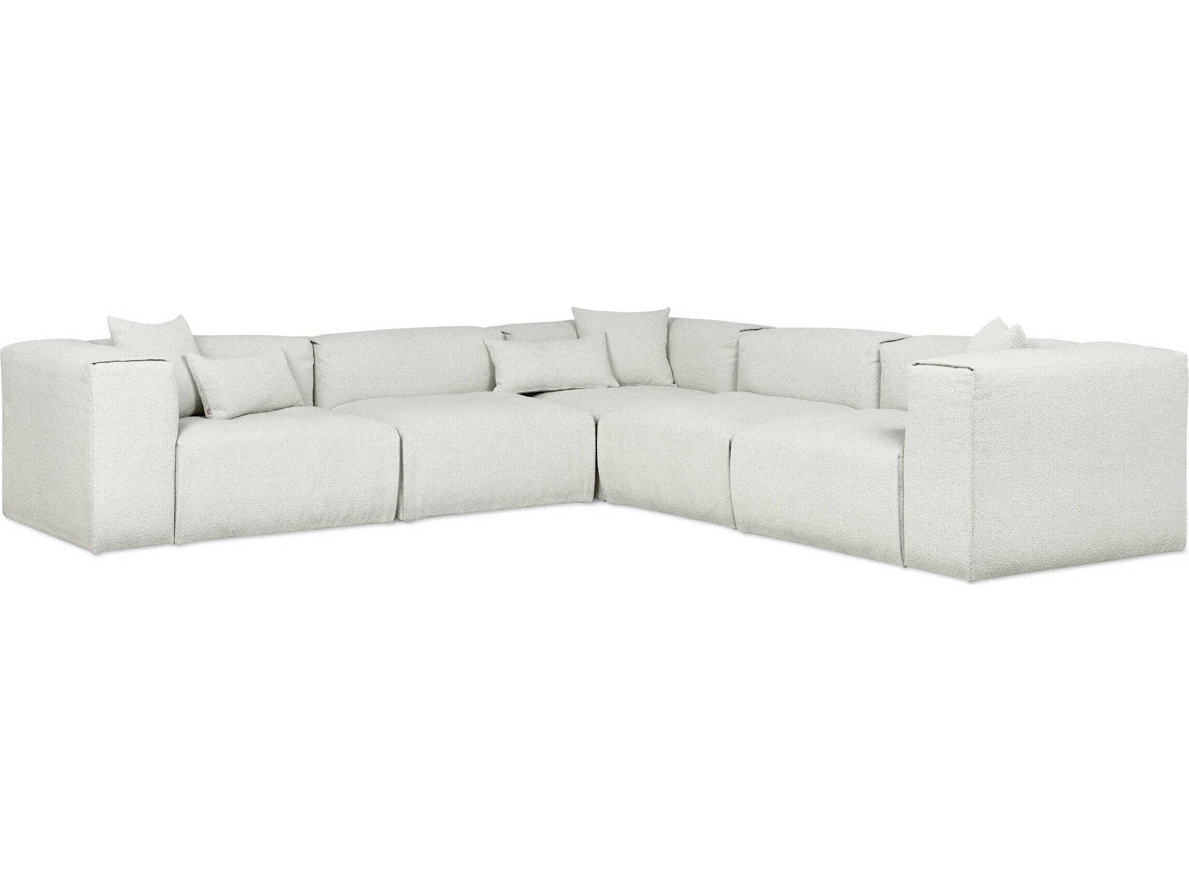 Nest Gray Upholstered Sectional Sofa