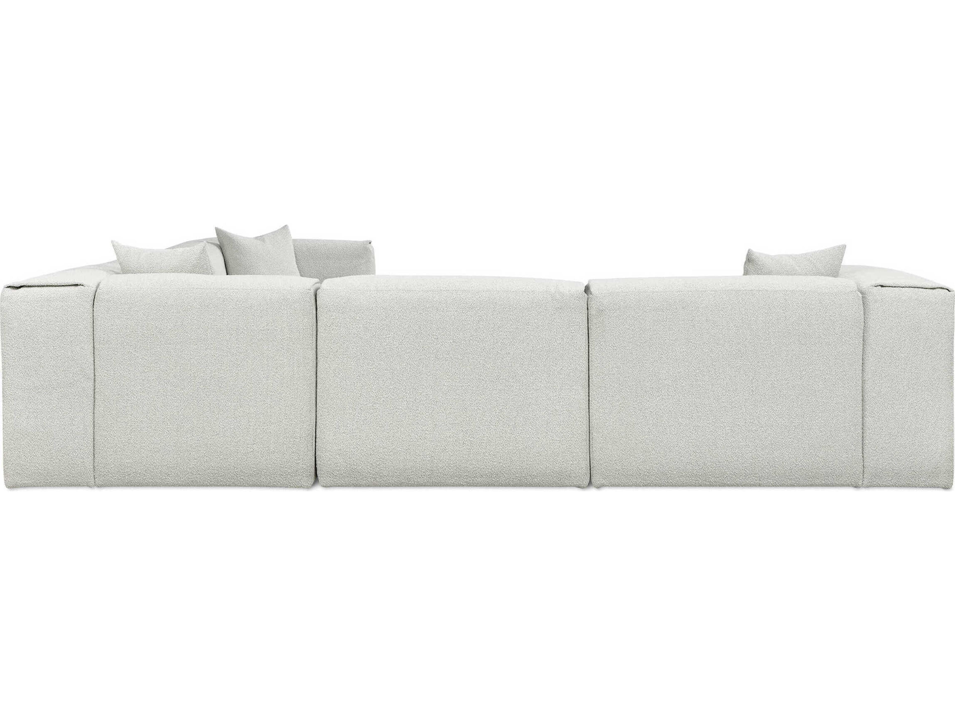 Gus* Modern Nest Gray Upholstered Sectional Sofa