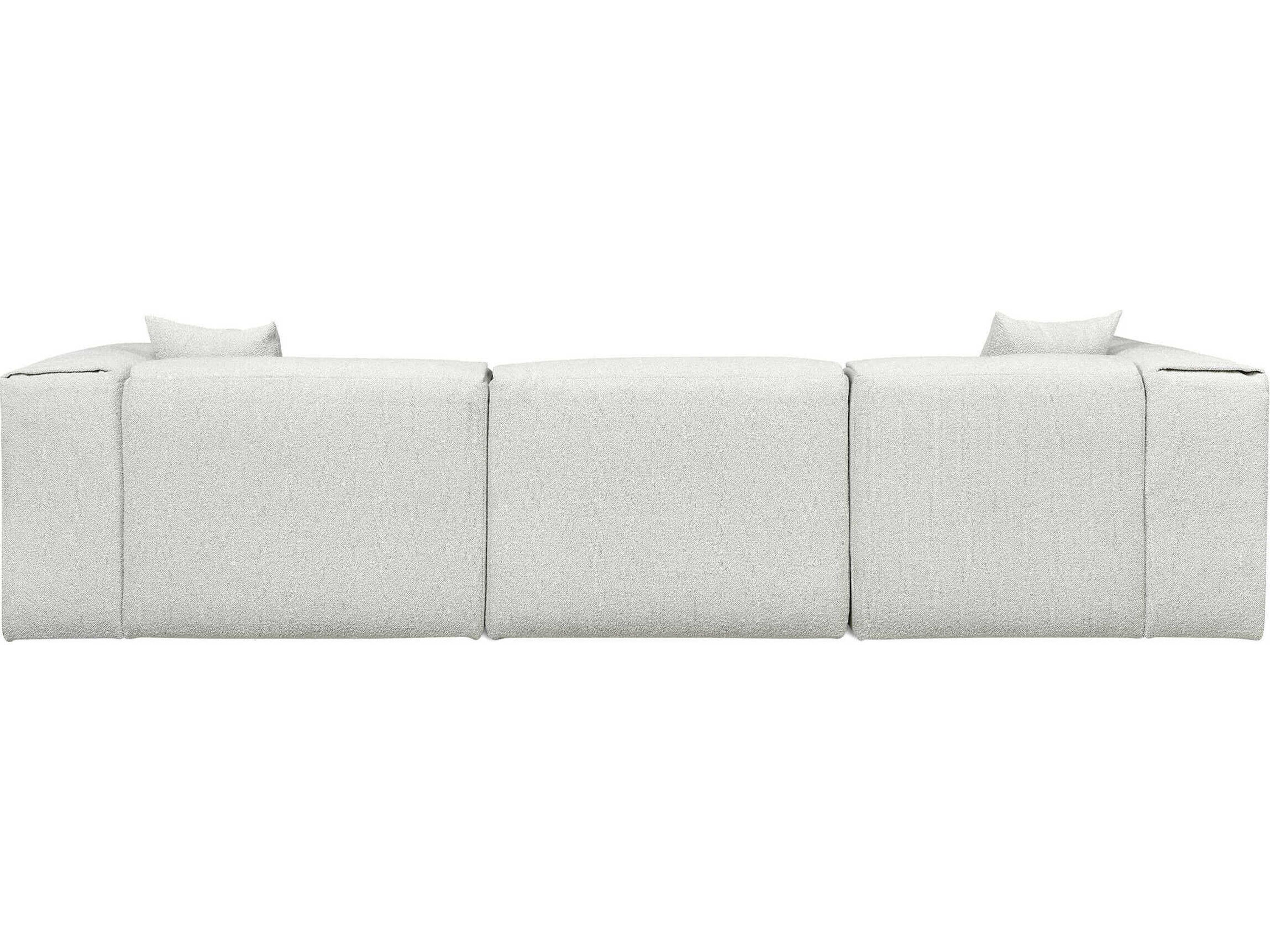 Gus* Modern Nest Gray Upholstered Sectional Sofa