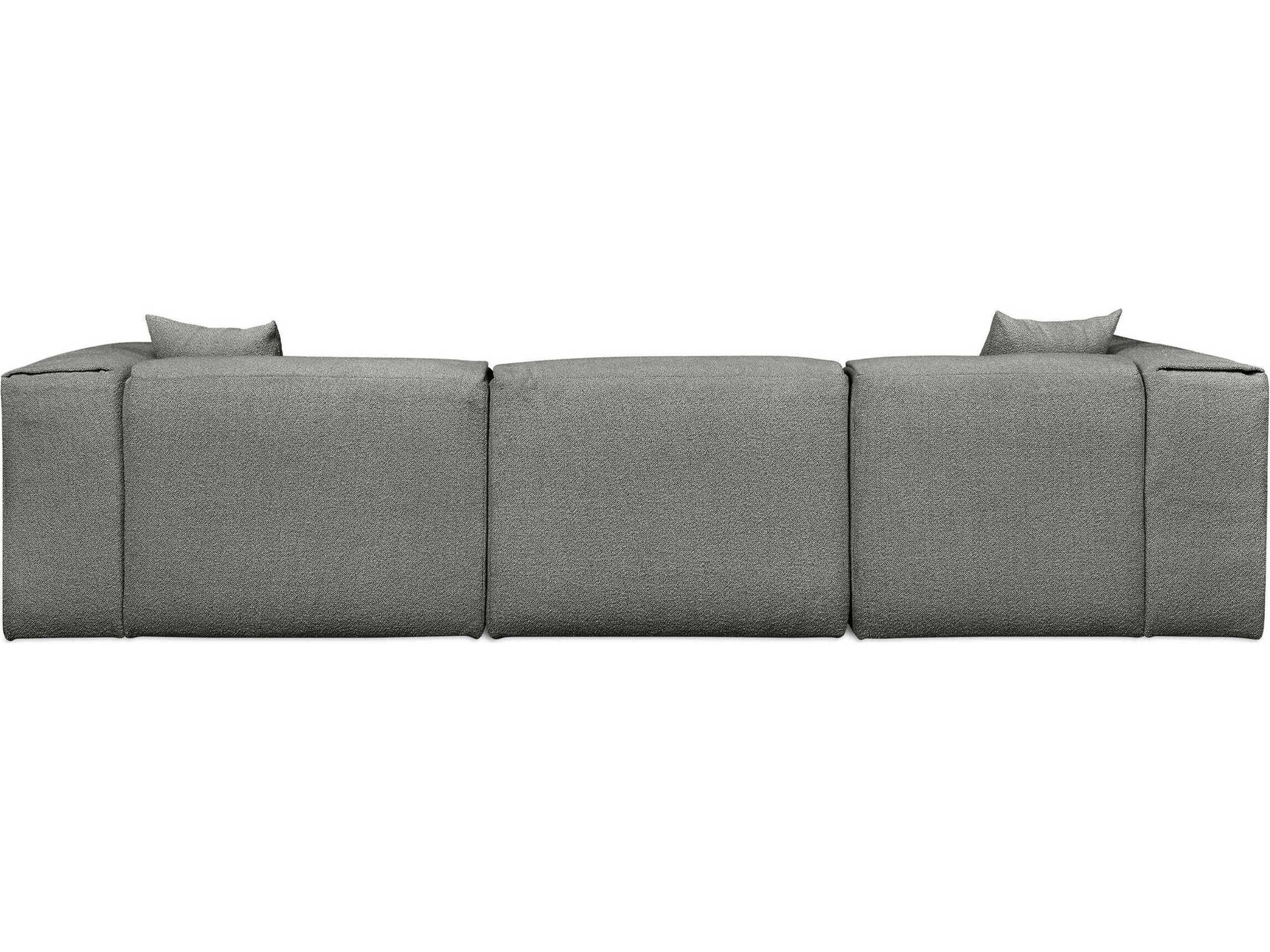 Gus* Modern Nest Gray Upholstered Sectional Sofa