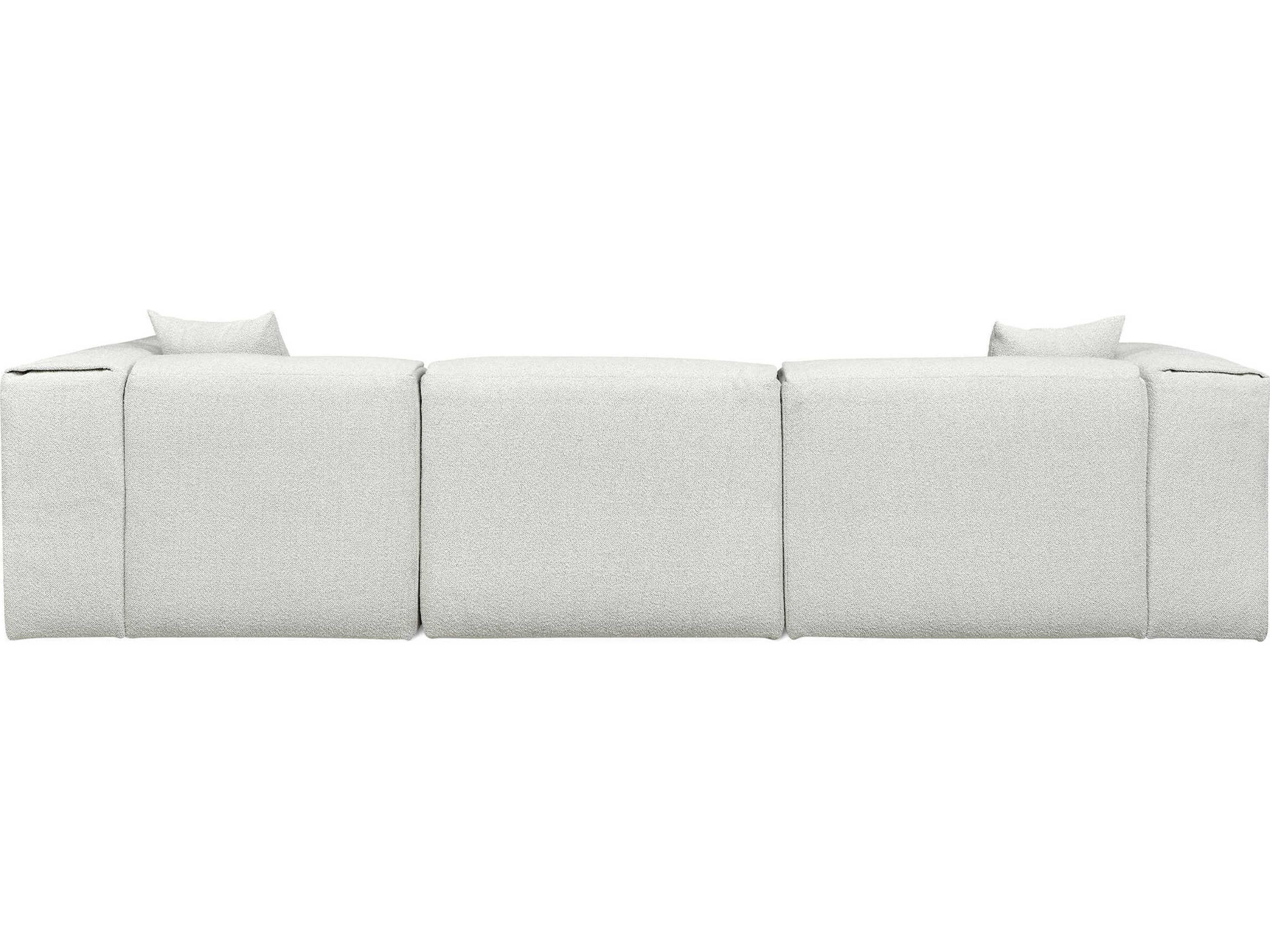 Gus* Modern Nest Gray Upholstered Sectional Sofa