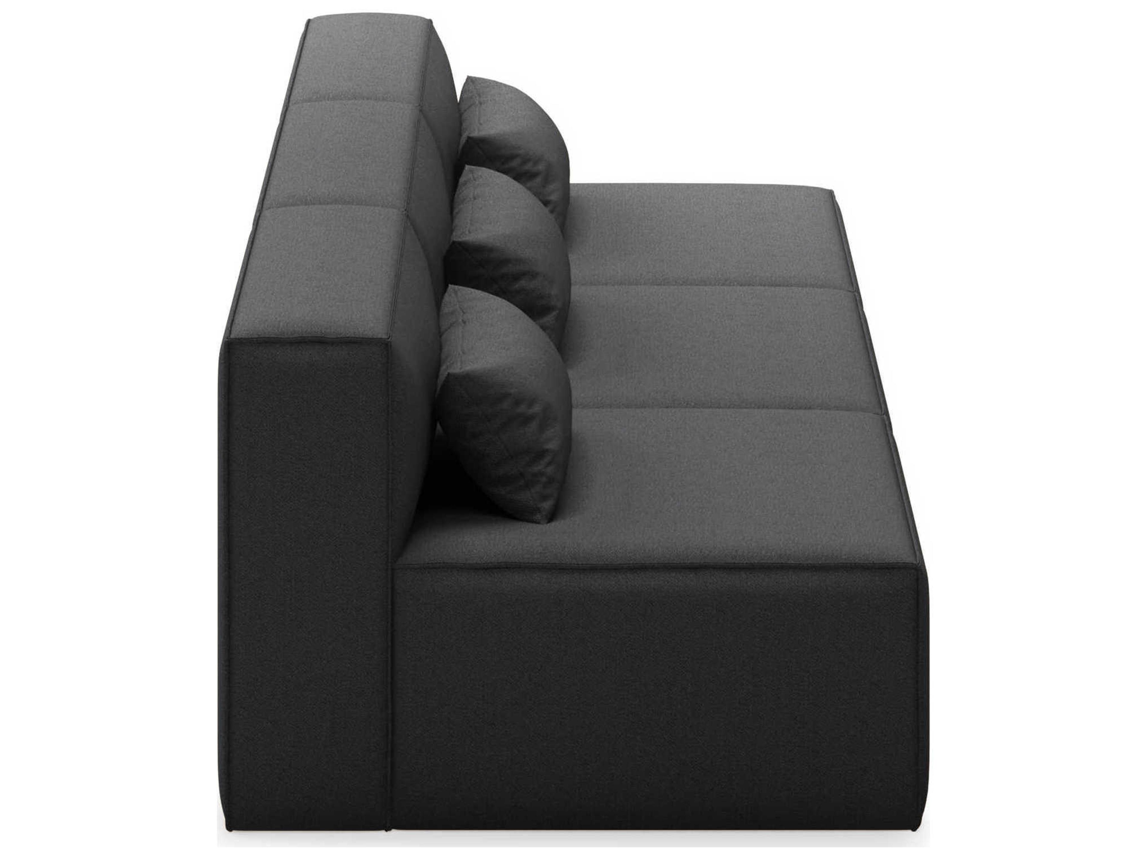Gus* Modern Mix Mowat Raven Black Upholstered Sofa