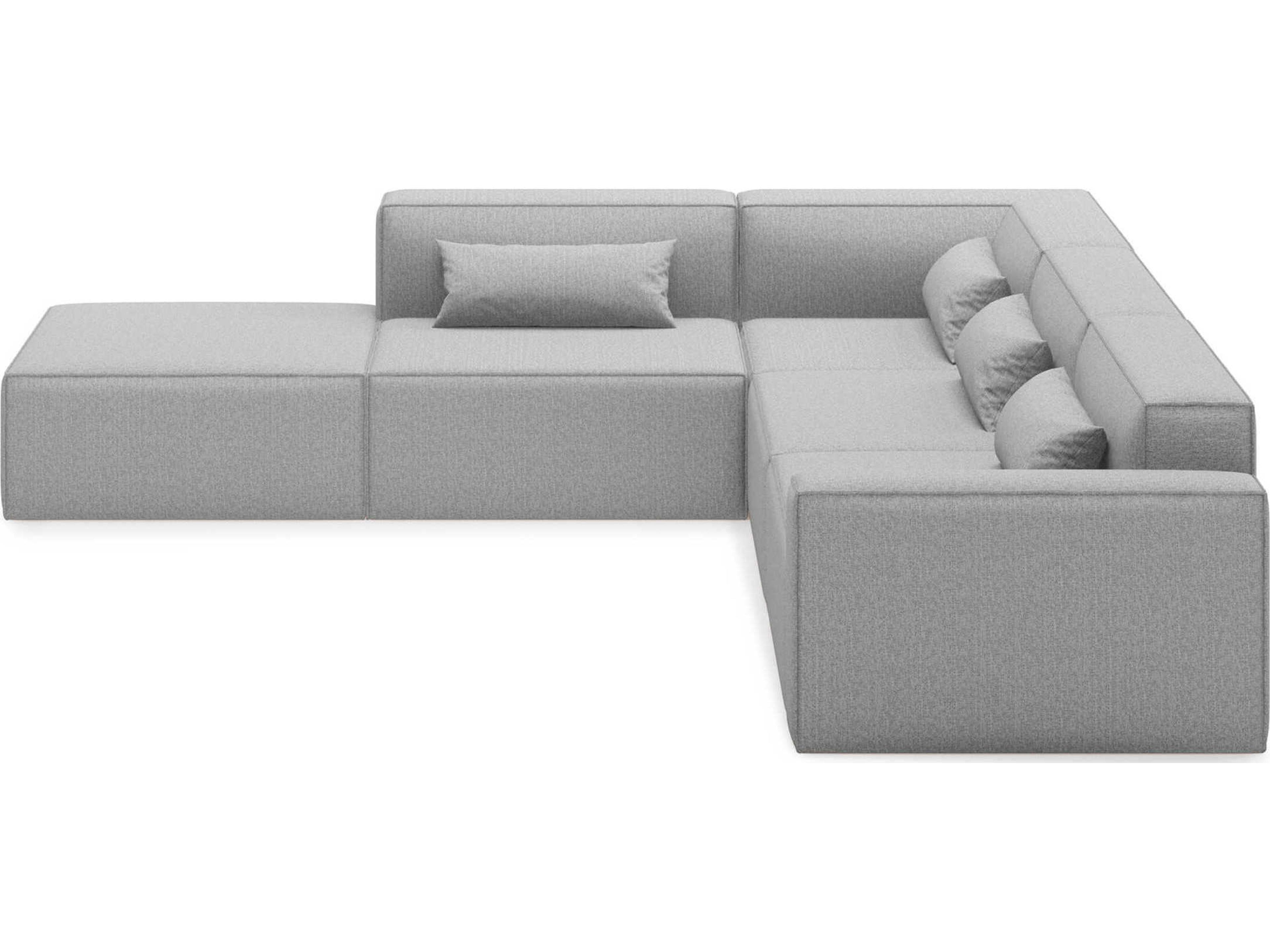 Gus* Modern Mix Gray Upholstered Sectional Sofa
