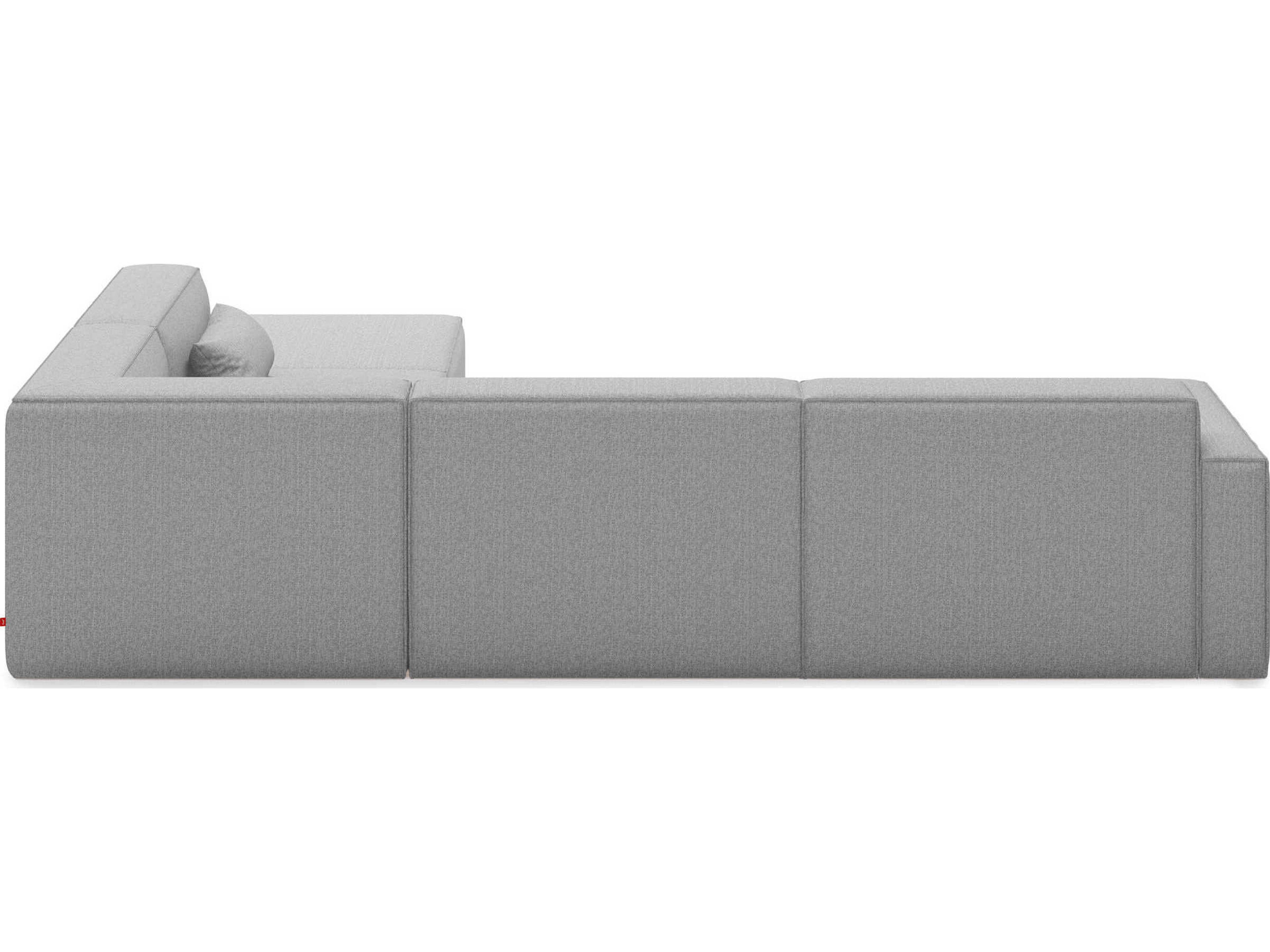 Gus* Modern Mix Gray Upholstered Sectional Sofa