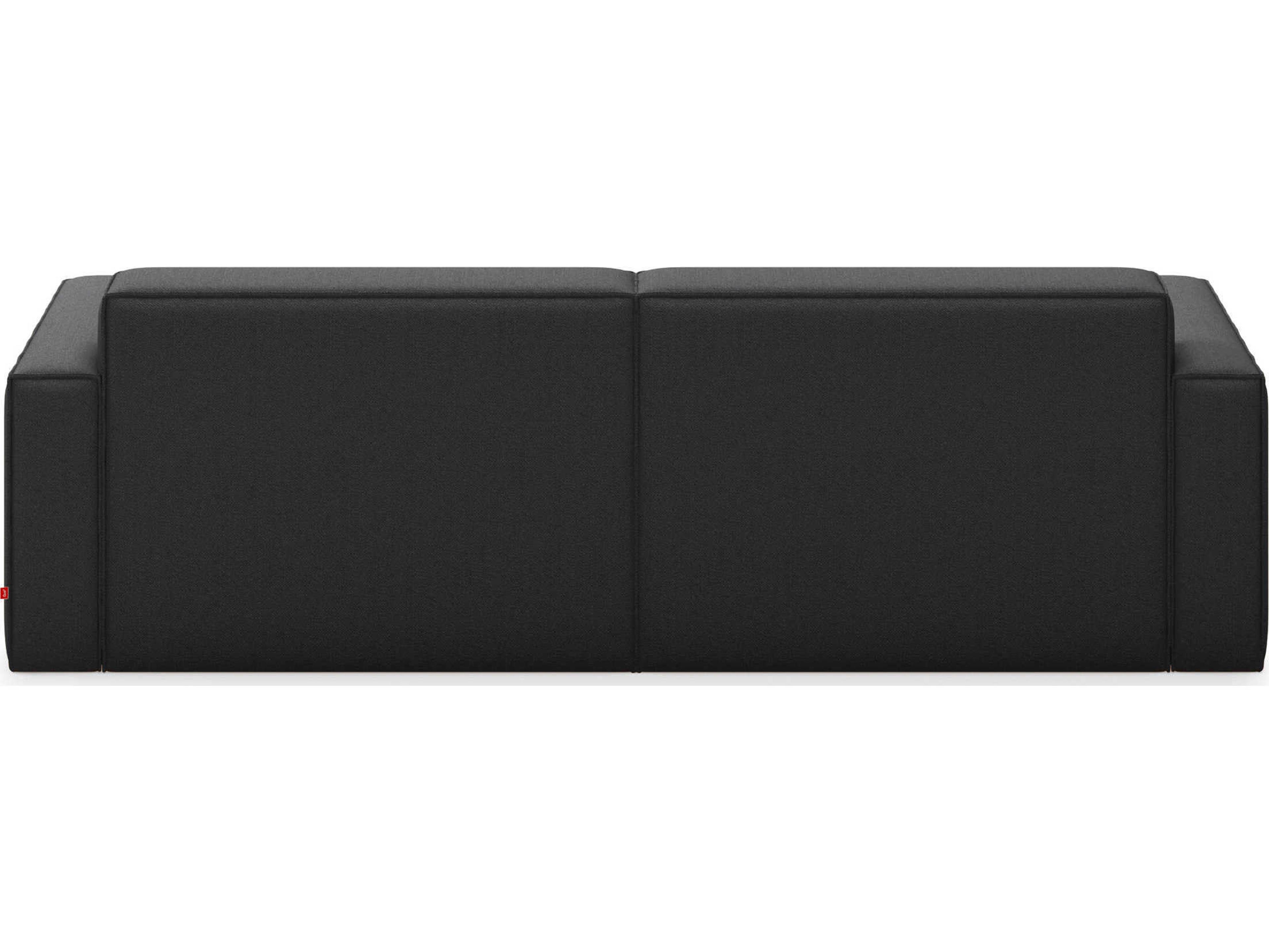 Gus* Modern Mix Black Upholstered Sectional Sofa