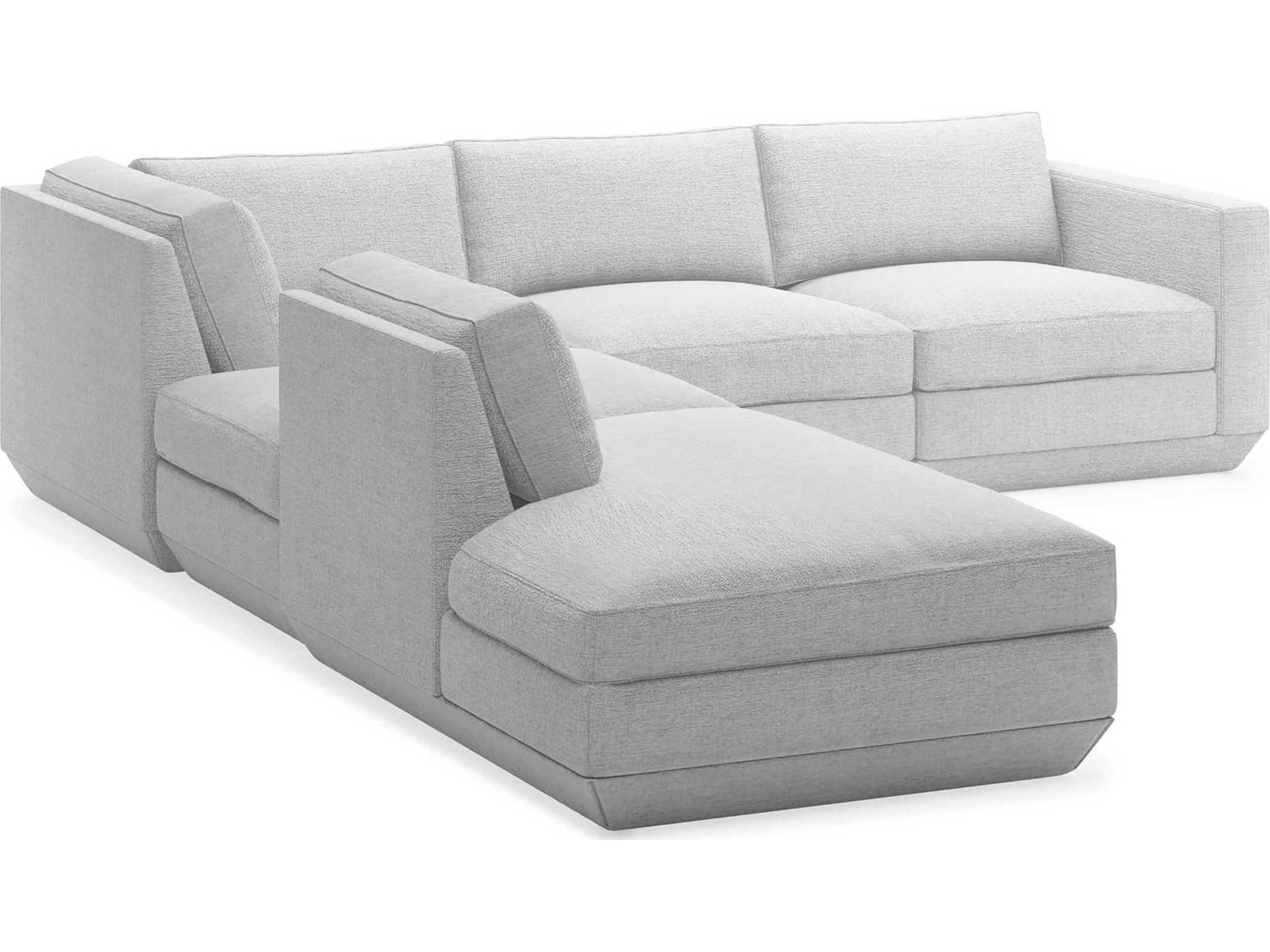 Gus* Modern Podium Upholstered Sectional Sofa