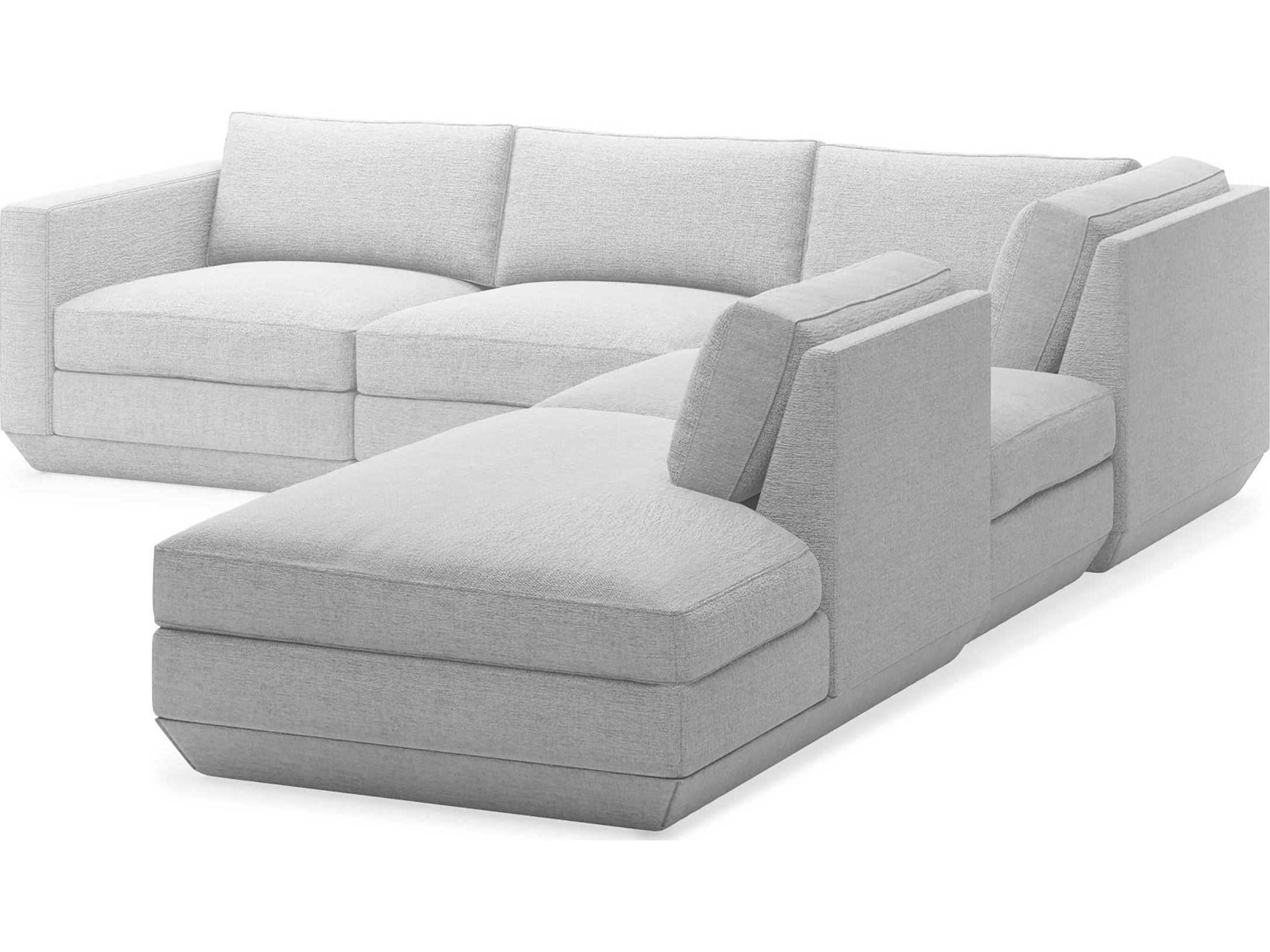 Gus* Modern Podium Upholstered Sectional Sofa