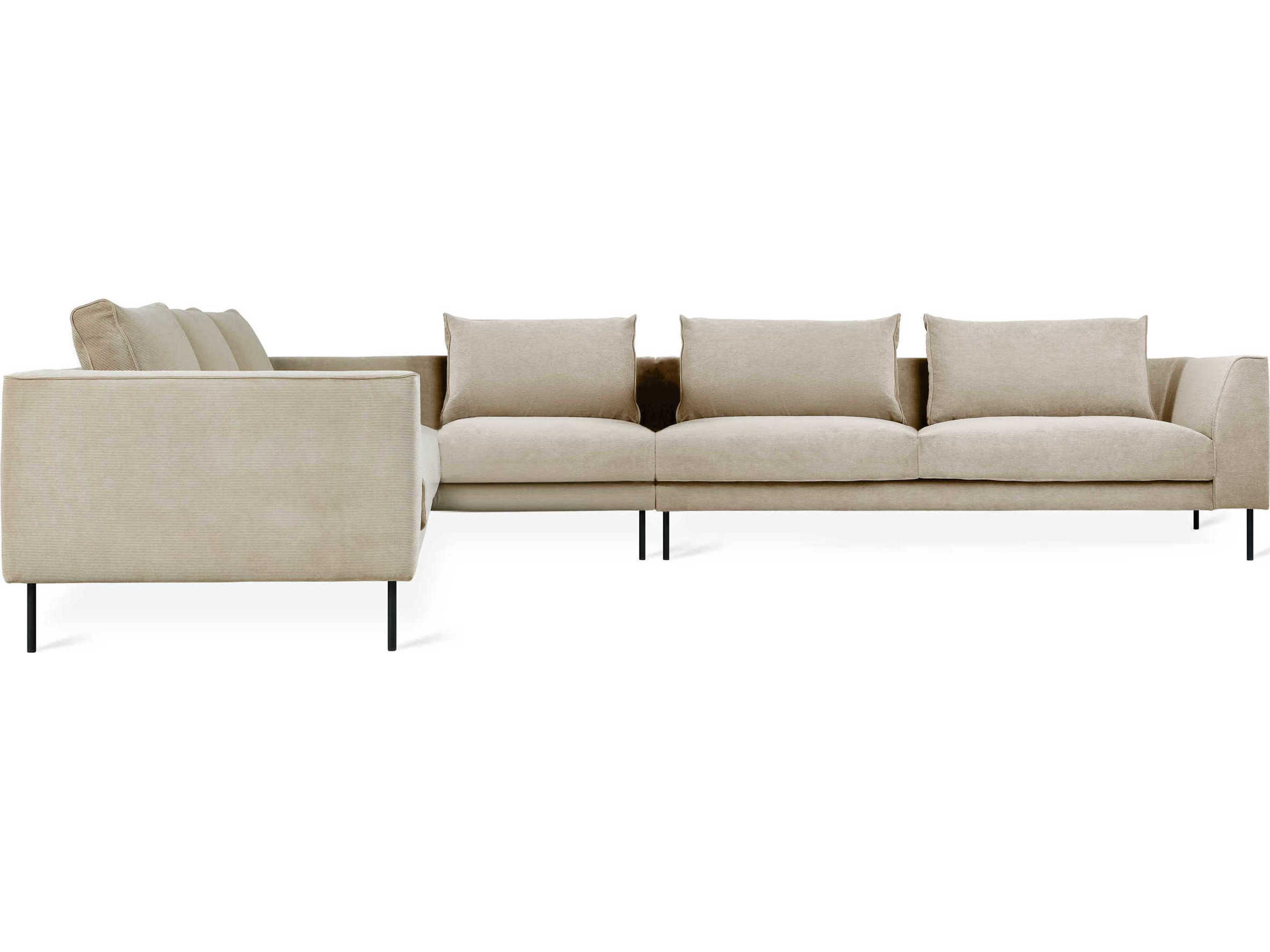 Renfrew Beige Upholstered Sectional Sofa