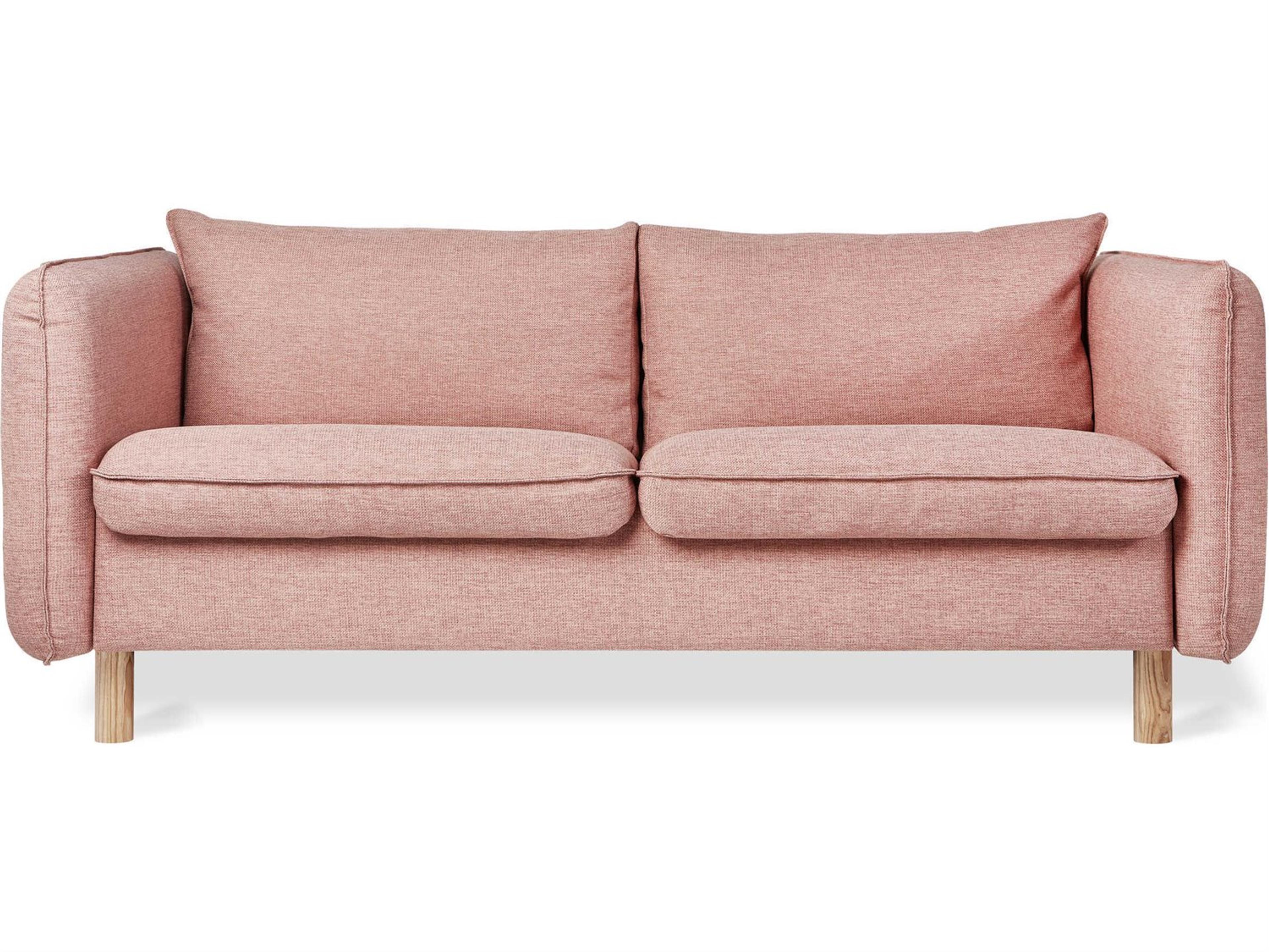 Gus* Modern Rialto Dawson Rose Pink Upholstered Sofa Bed
