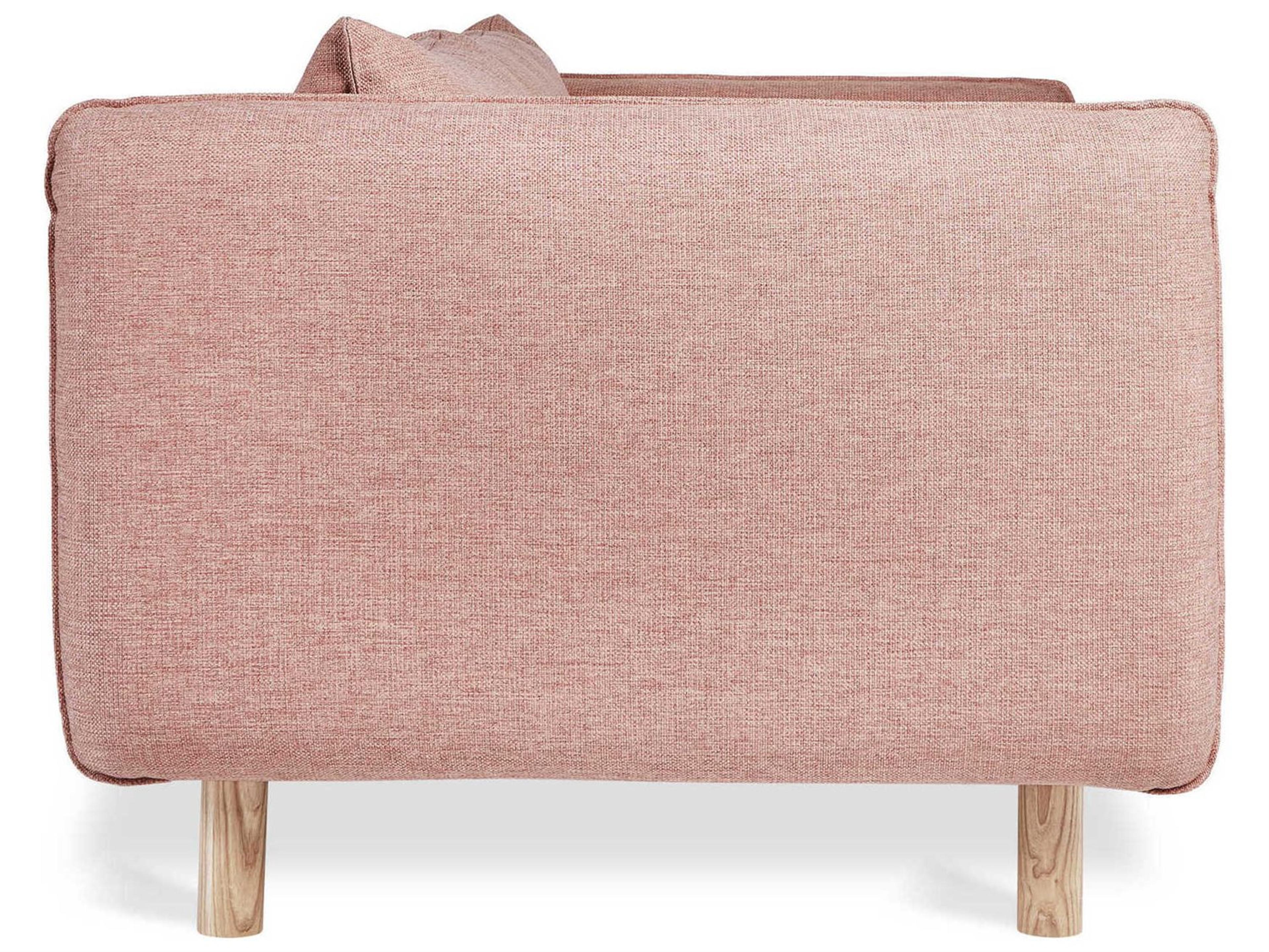 Gus* Modern Rialto Dawson Rose Pink Upholstered Sofa Bed