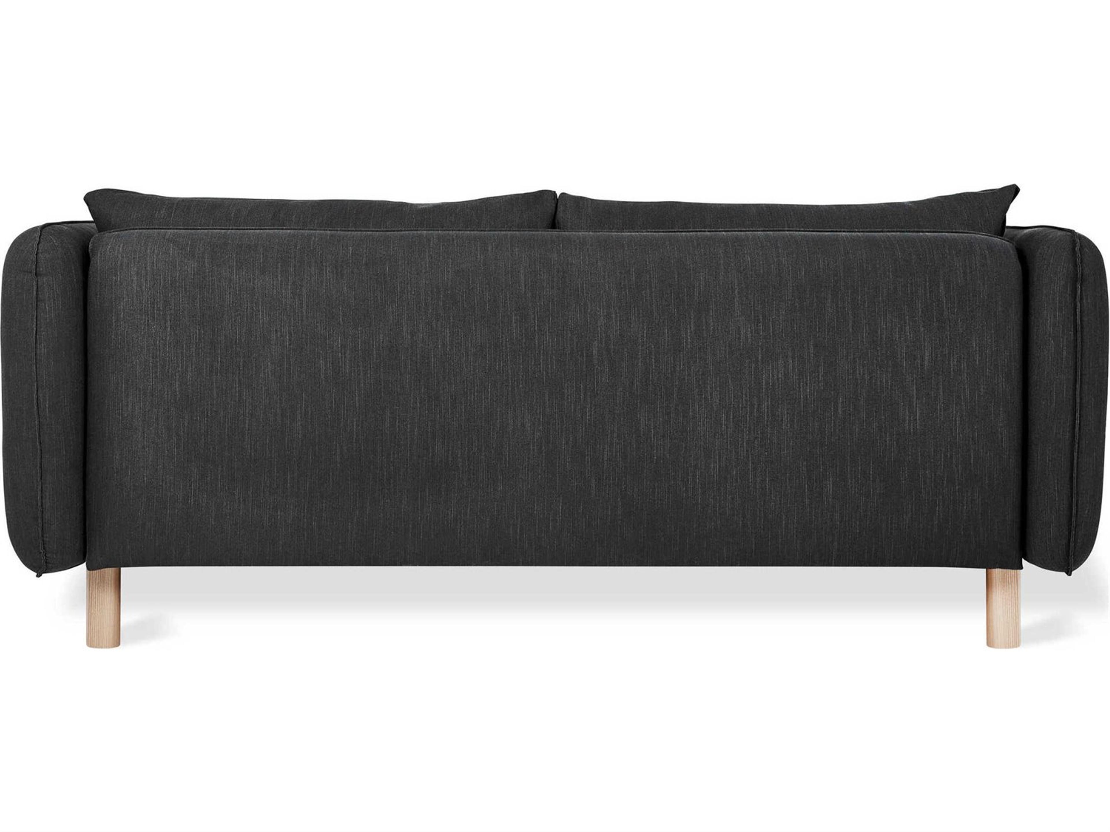 Gus* Modern Rialto Stria Haze Black Upholstered Sofa Bed
